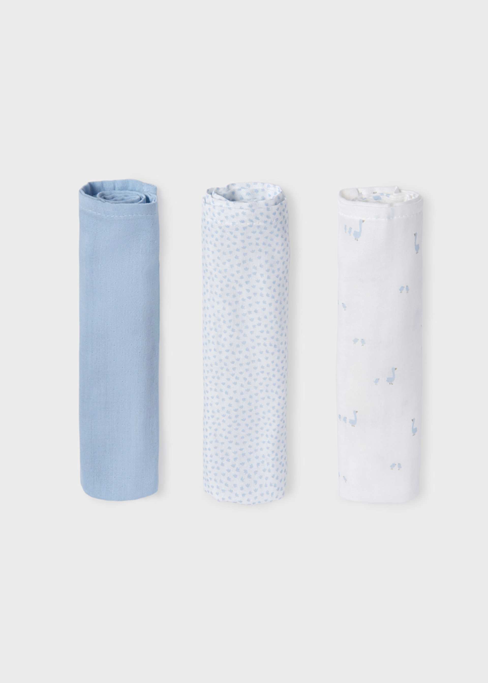 Set of 3 baby gauze pads