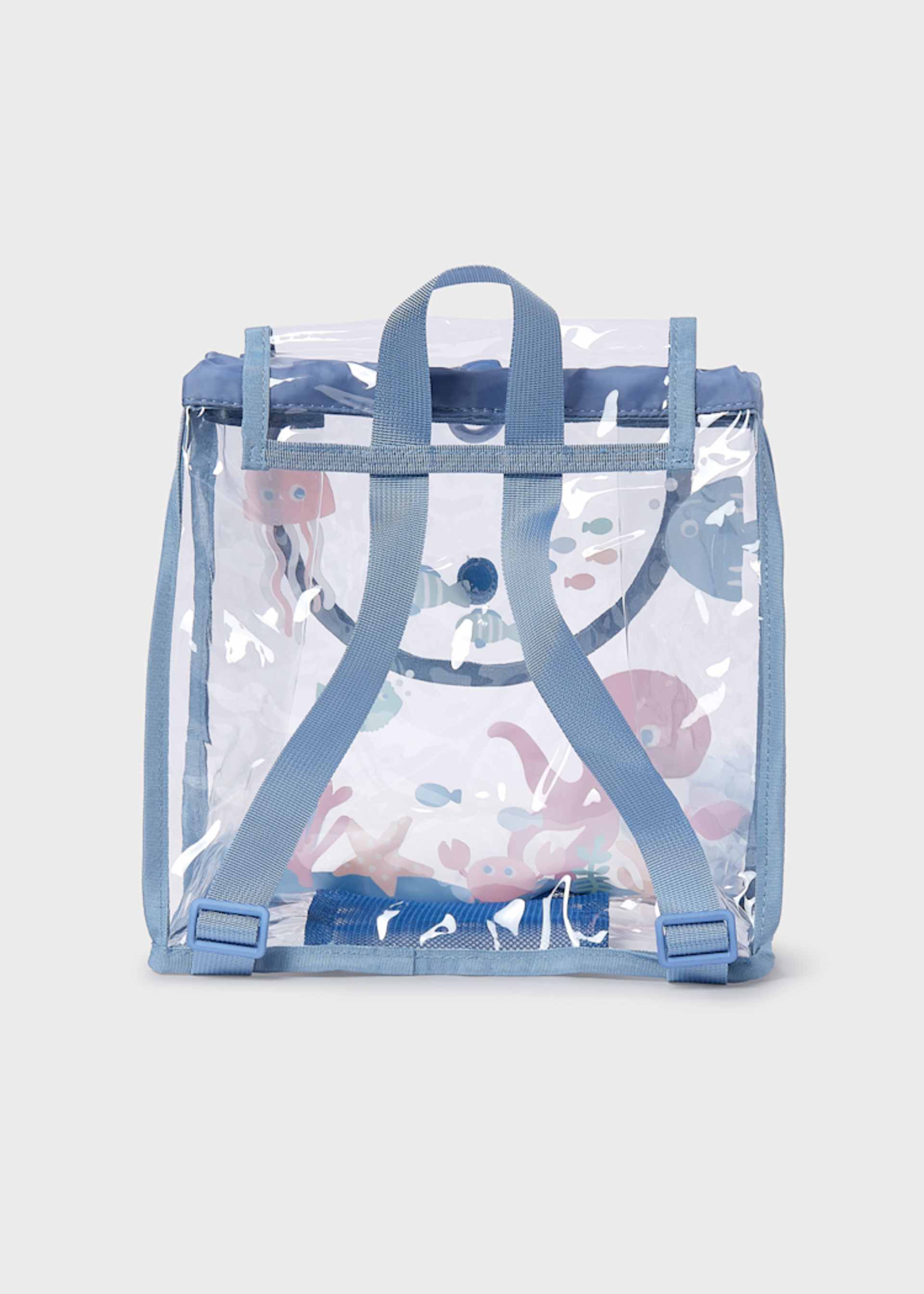 Transparent baby backpack