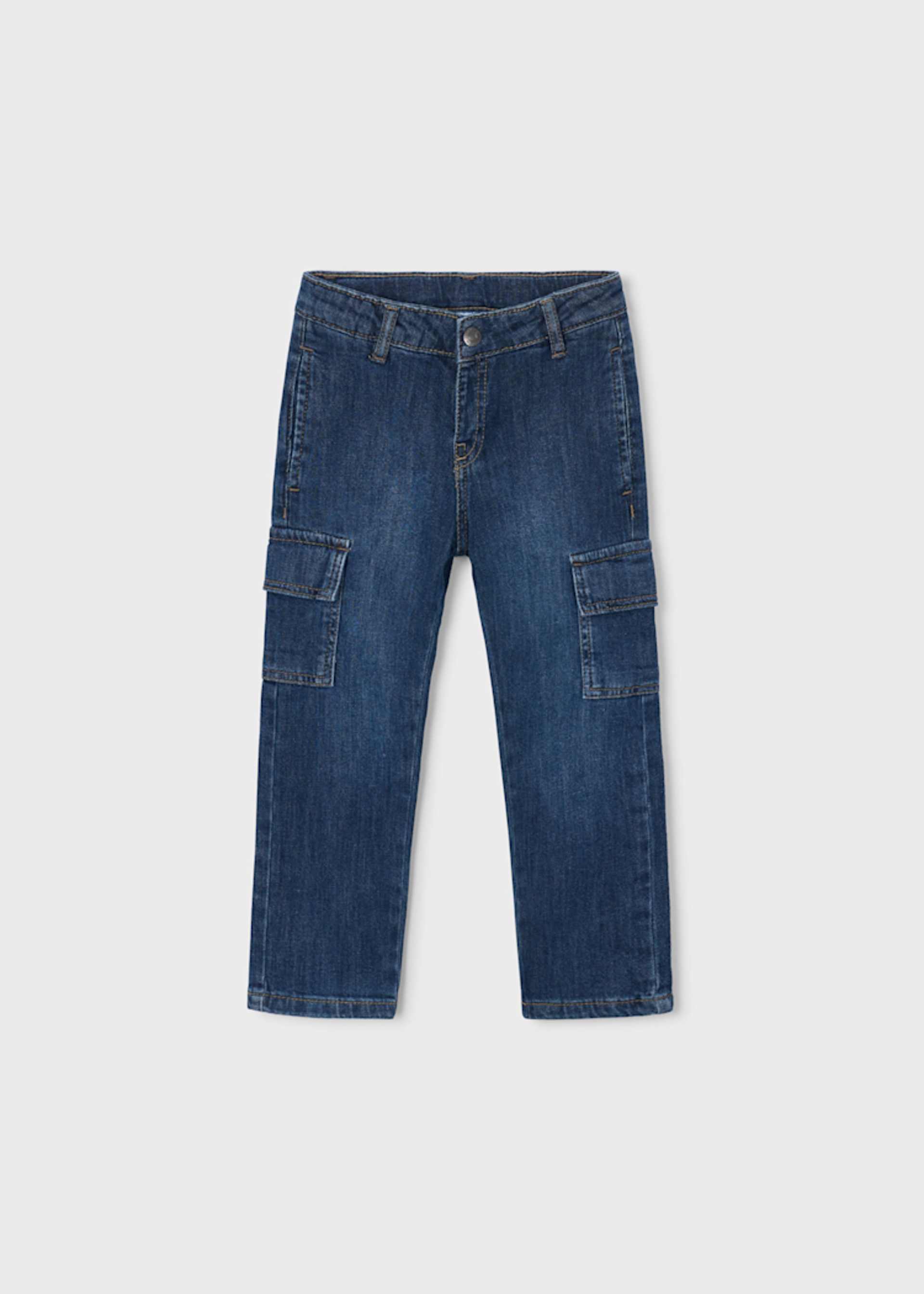 Pantalone jeans cargo bambino