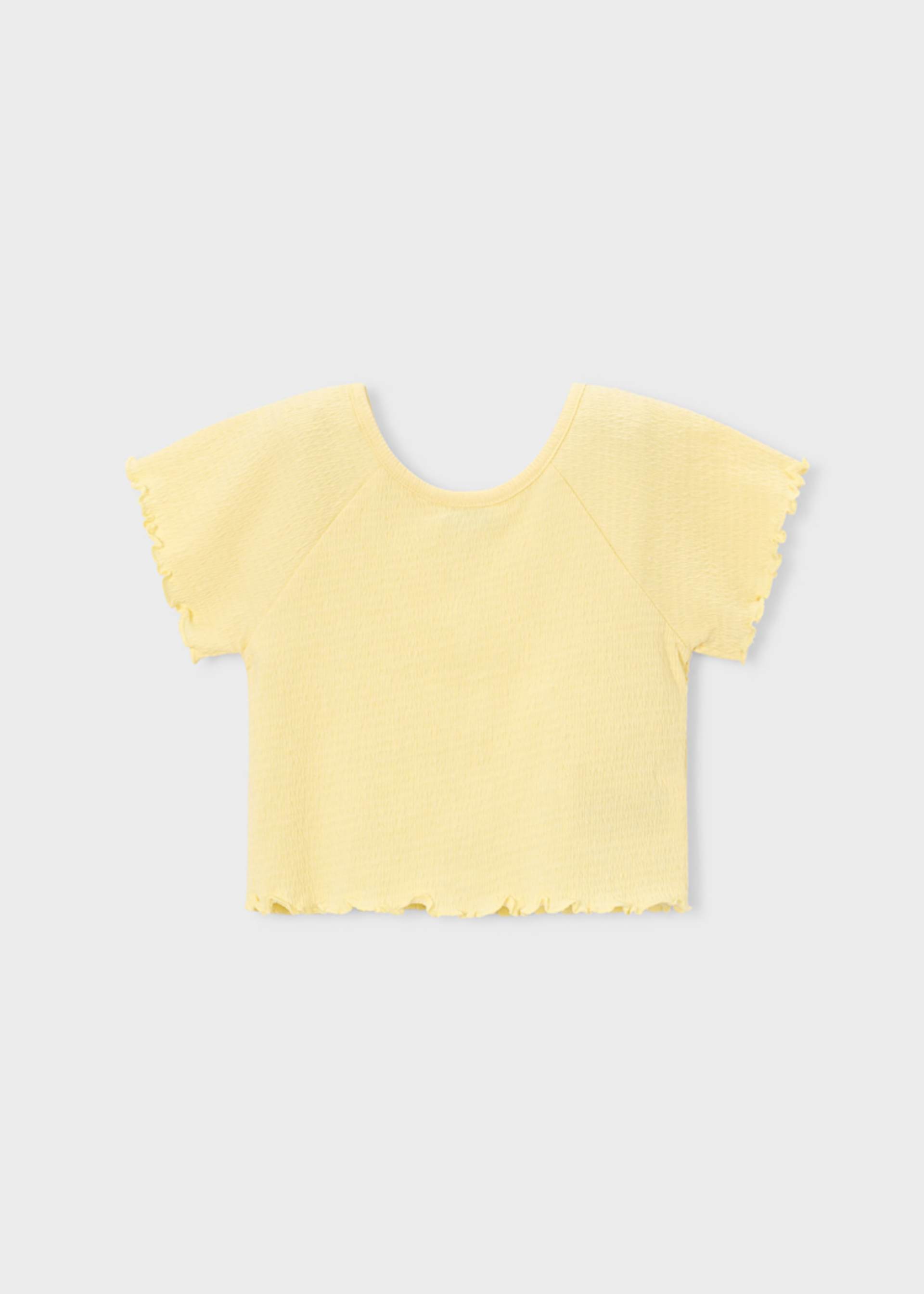 Camiseta con volantes niña