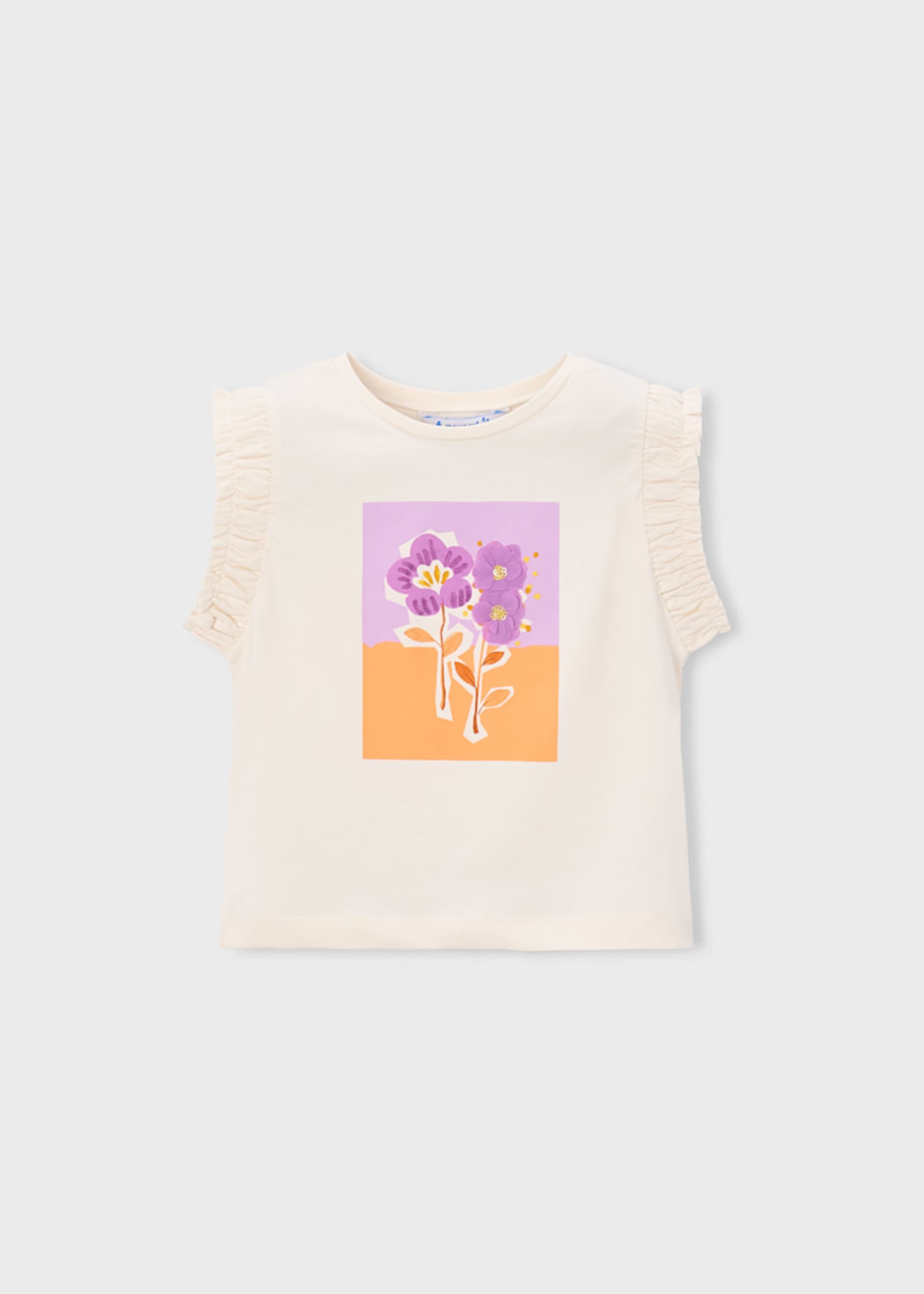 Camiseta flores niña