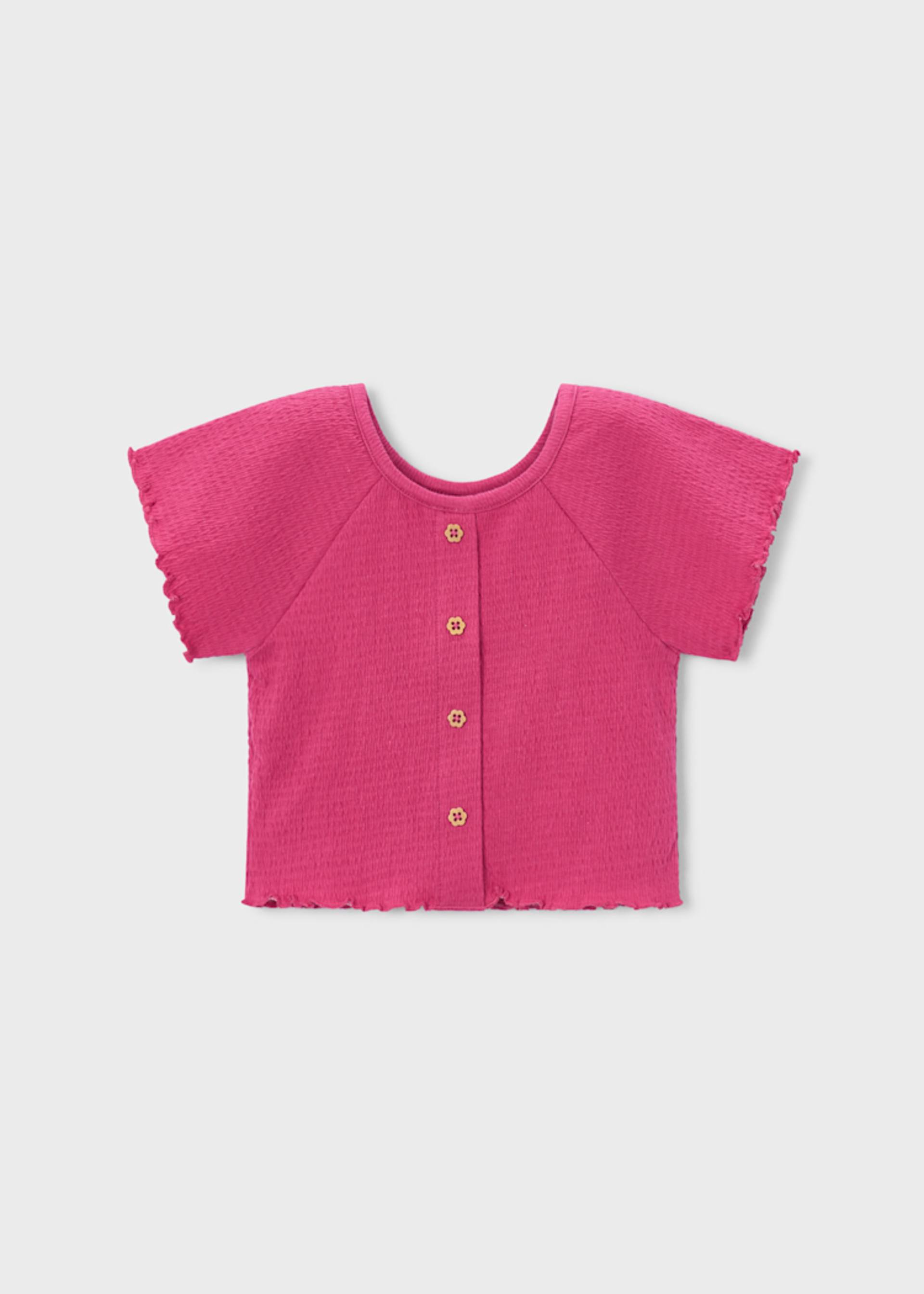 Camiseta con volantes niña