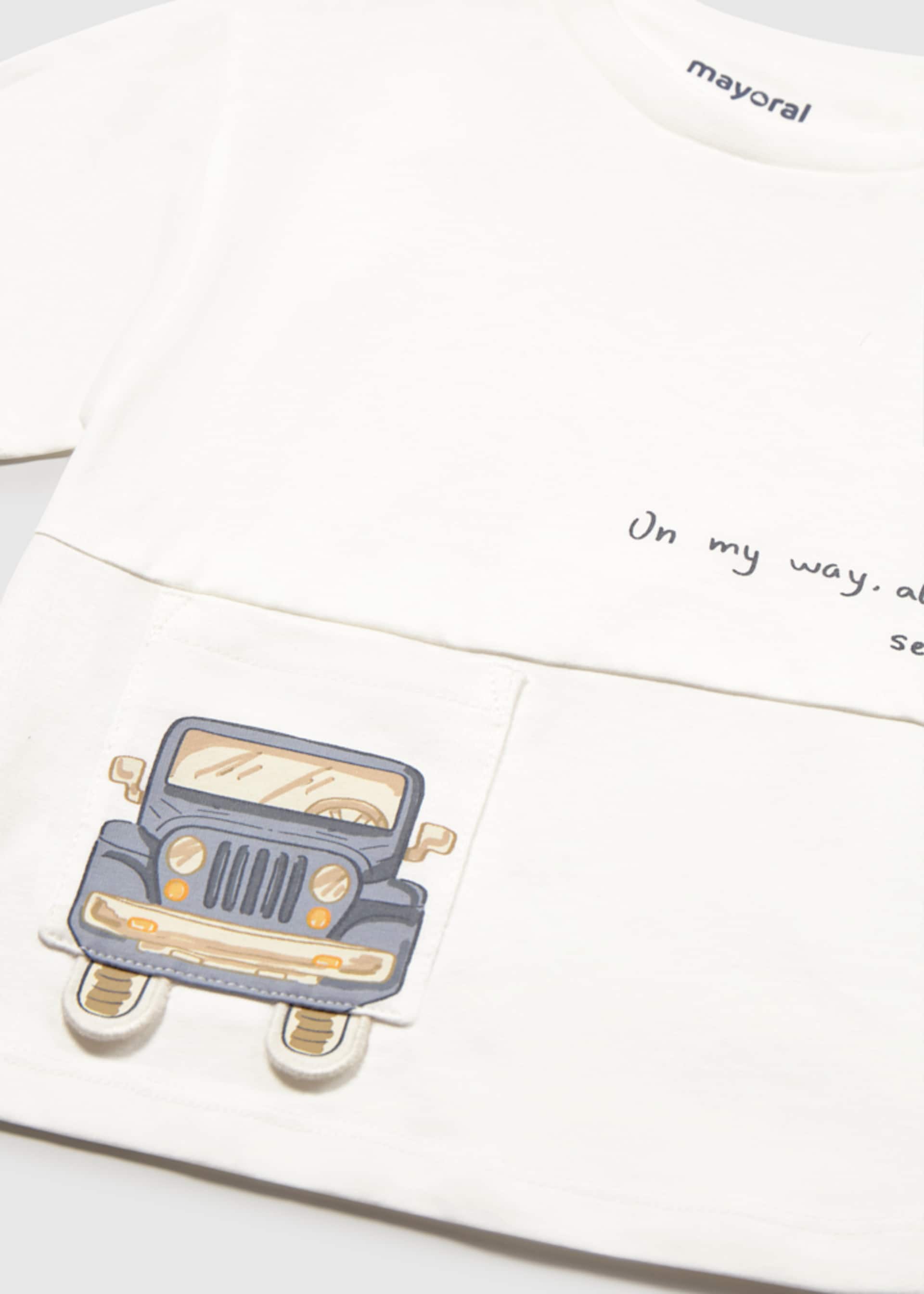 Baby car pocket T-shirt