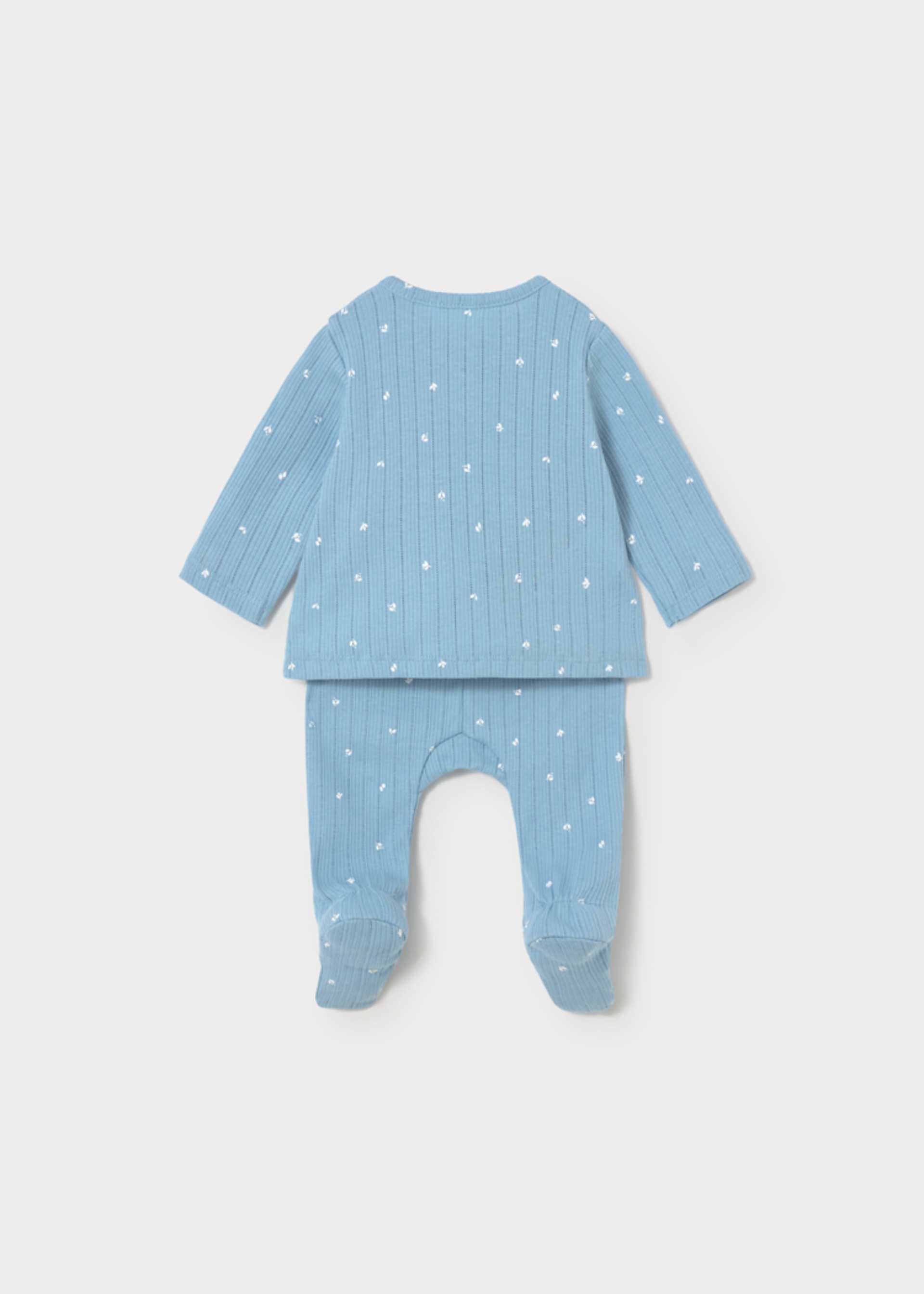 Conjunto pantalón y playera moño recién nacida