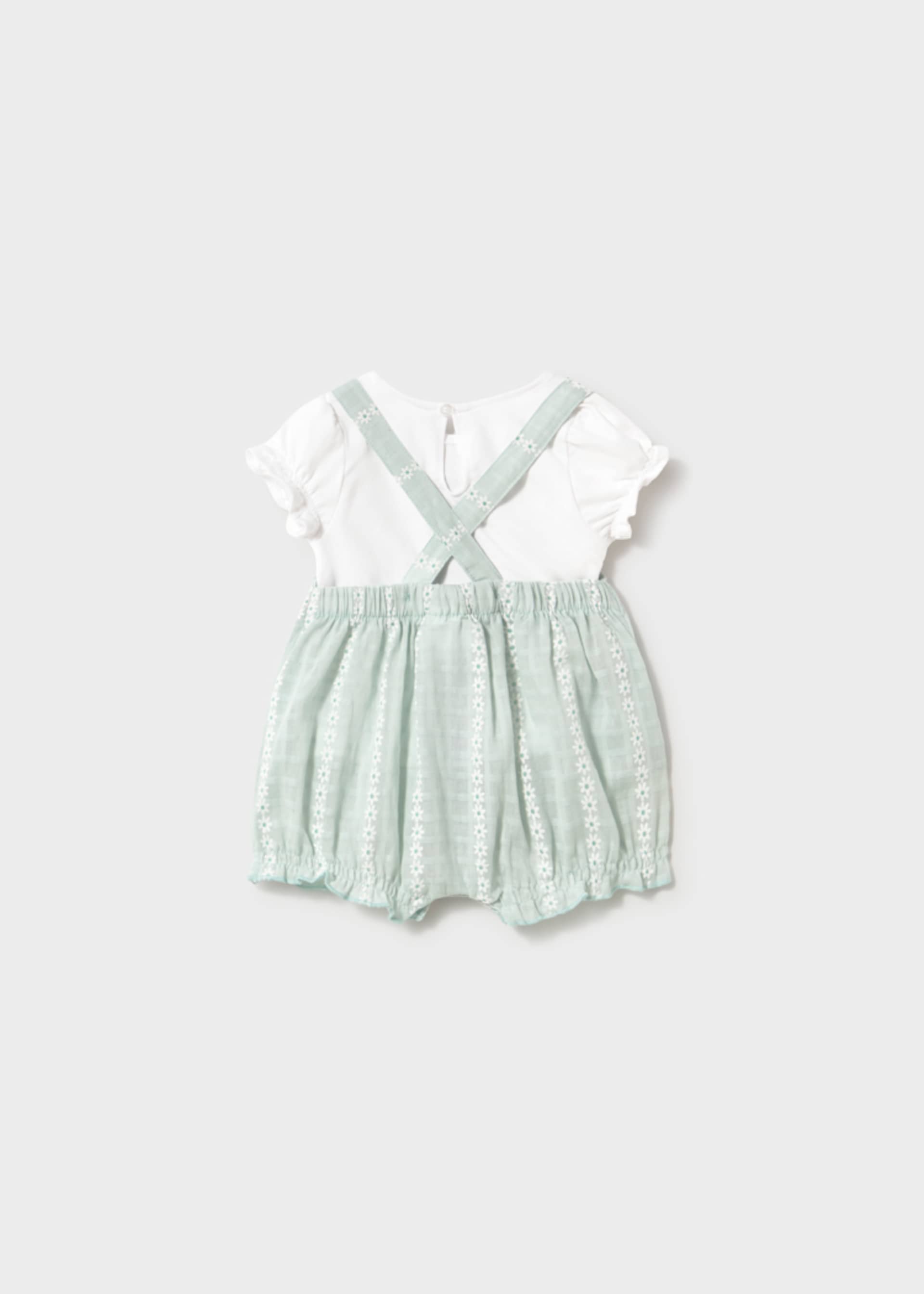 Conjunto peto y playera recién nacida