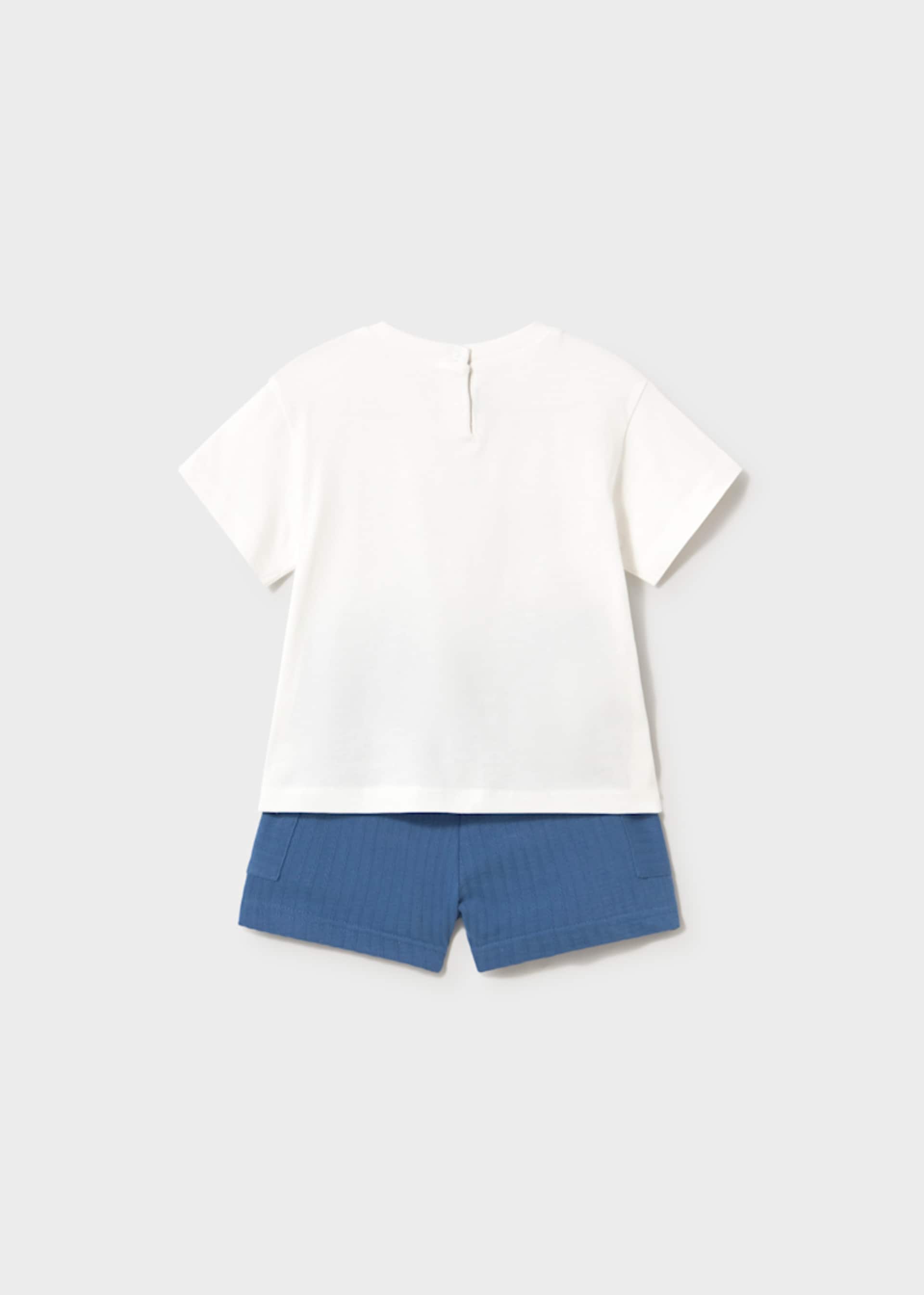 Set pantaloni si tricou animale bebe