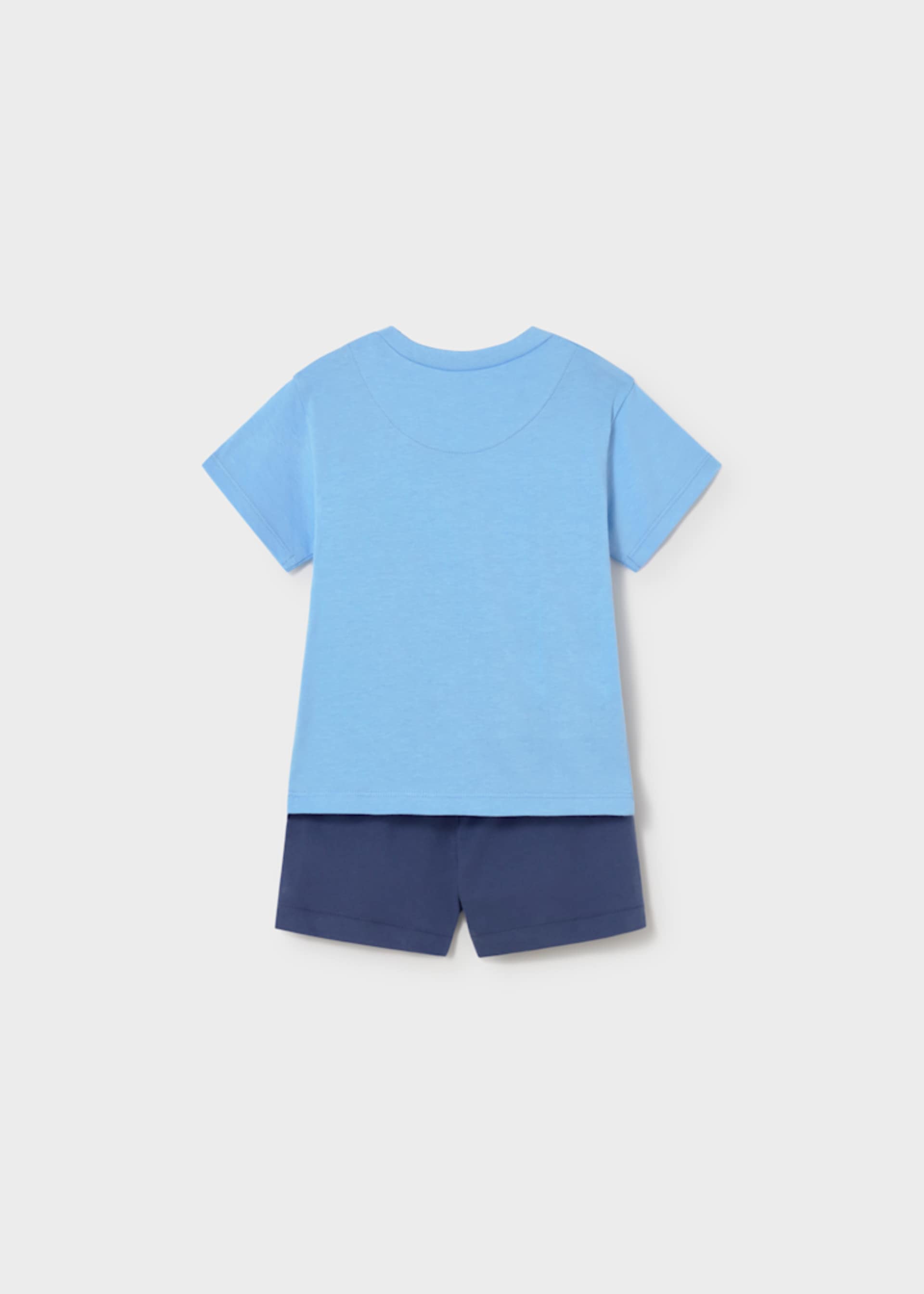 Completo in maglia bermuda e maglietta neonato
