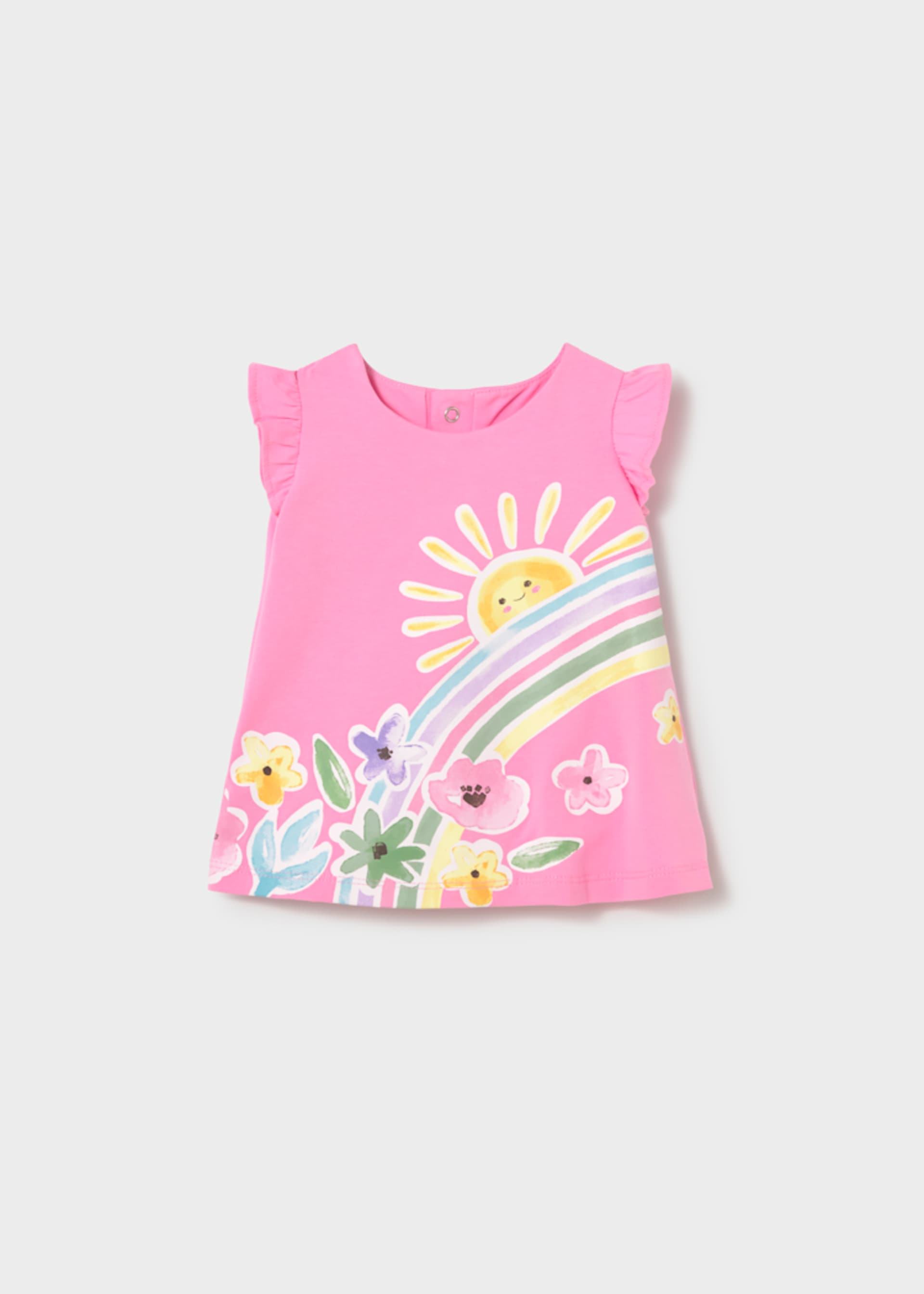 Vestido punto estampado recién nacida