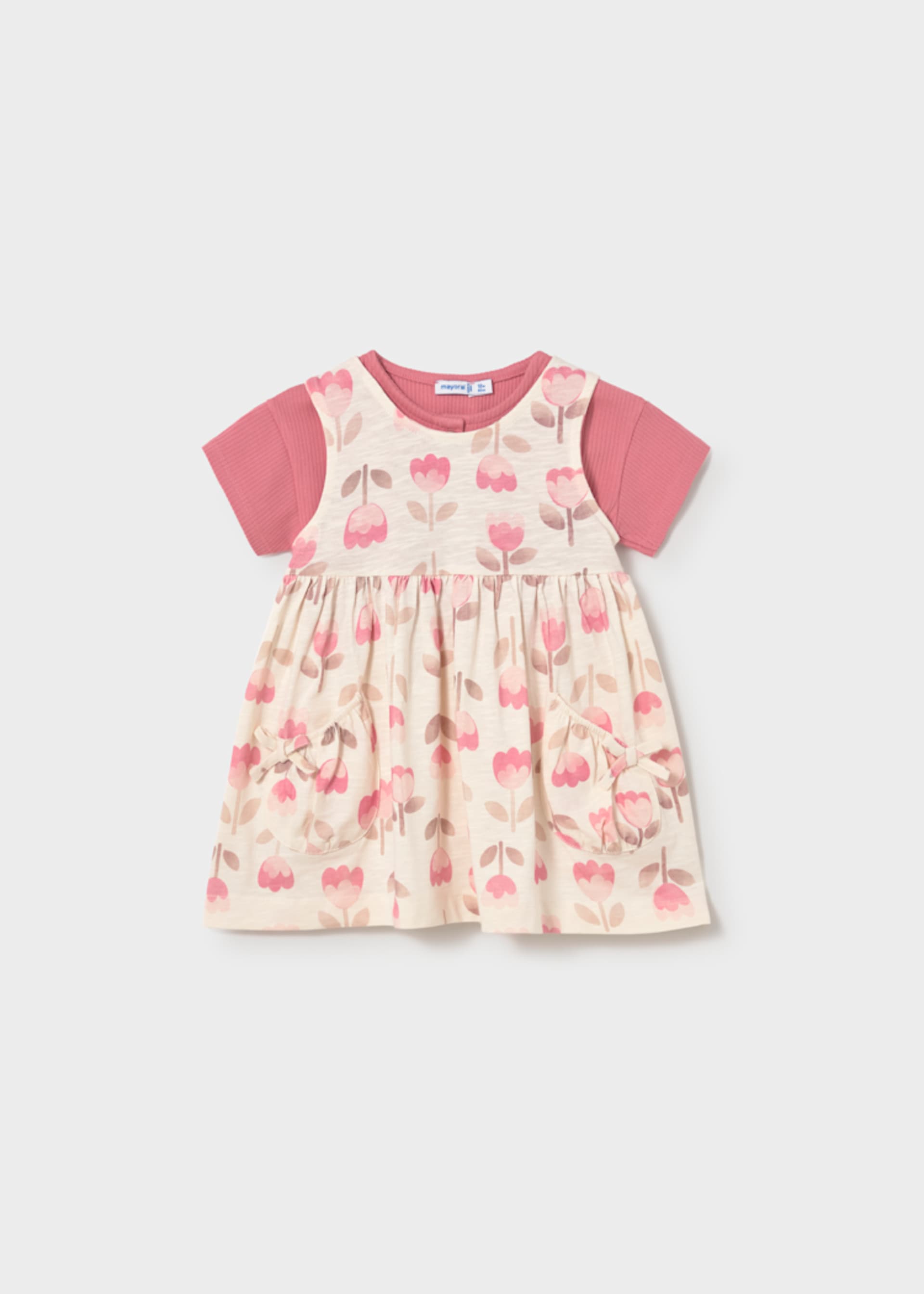 Baby printed dress with jacket