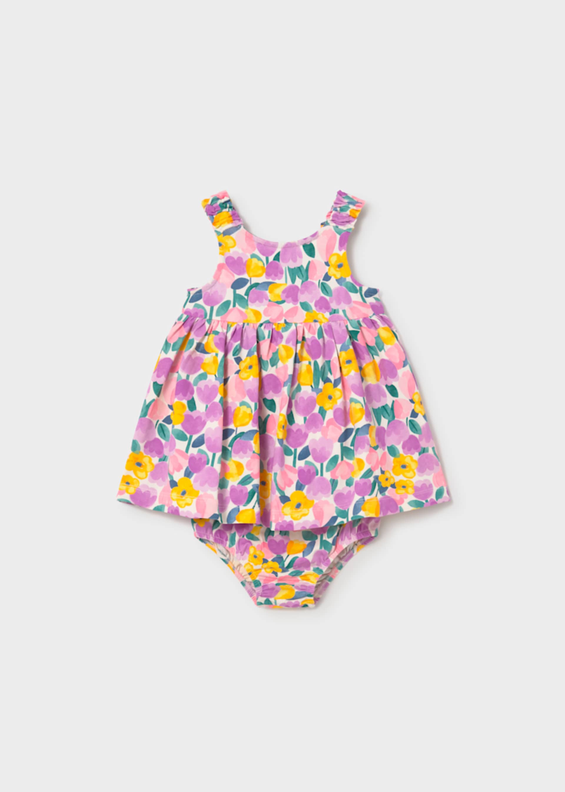 Baby Printed Dress with Bloomers