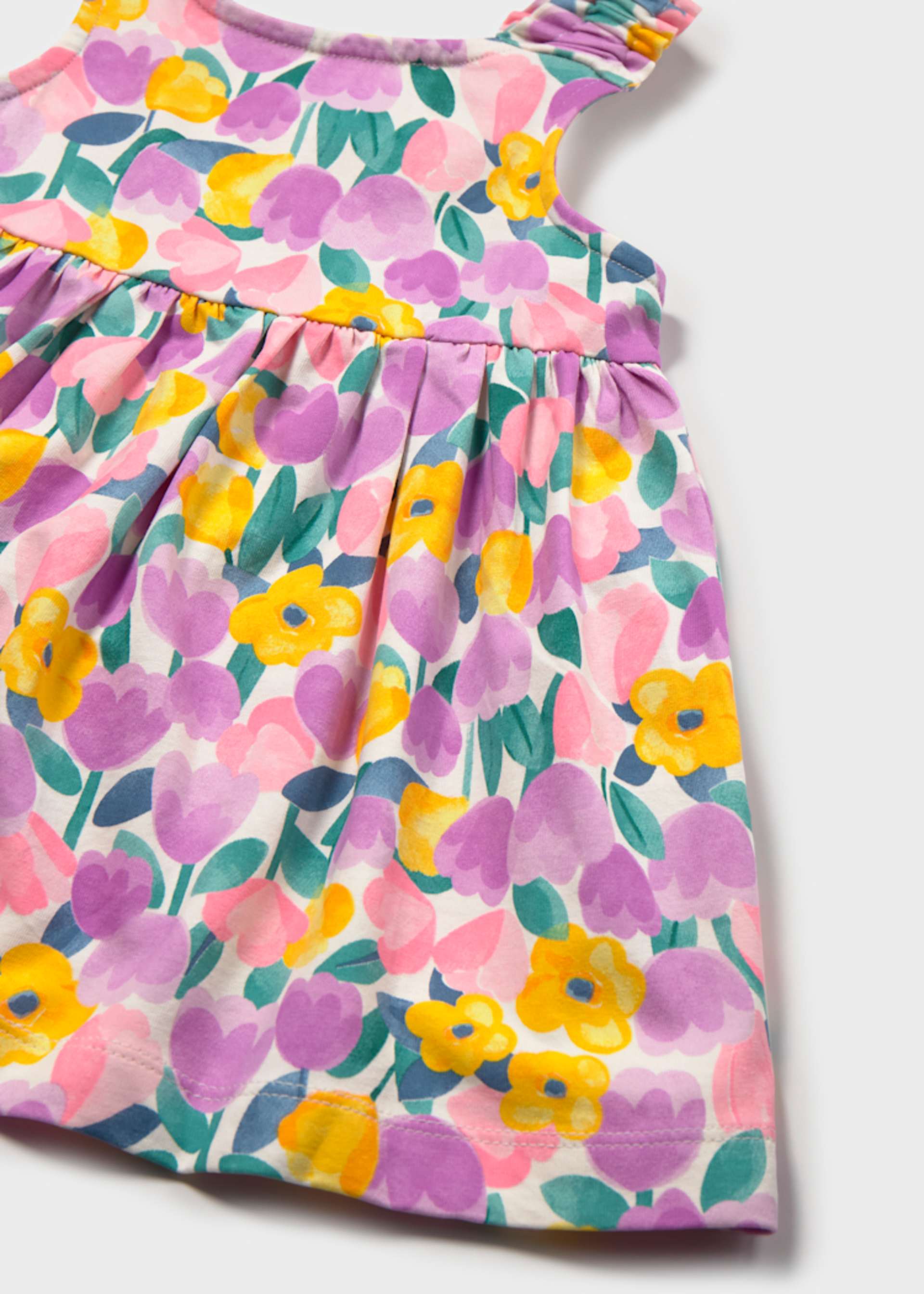 Baby printed dress with nappy cover Baby printed dress with nappy cover