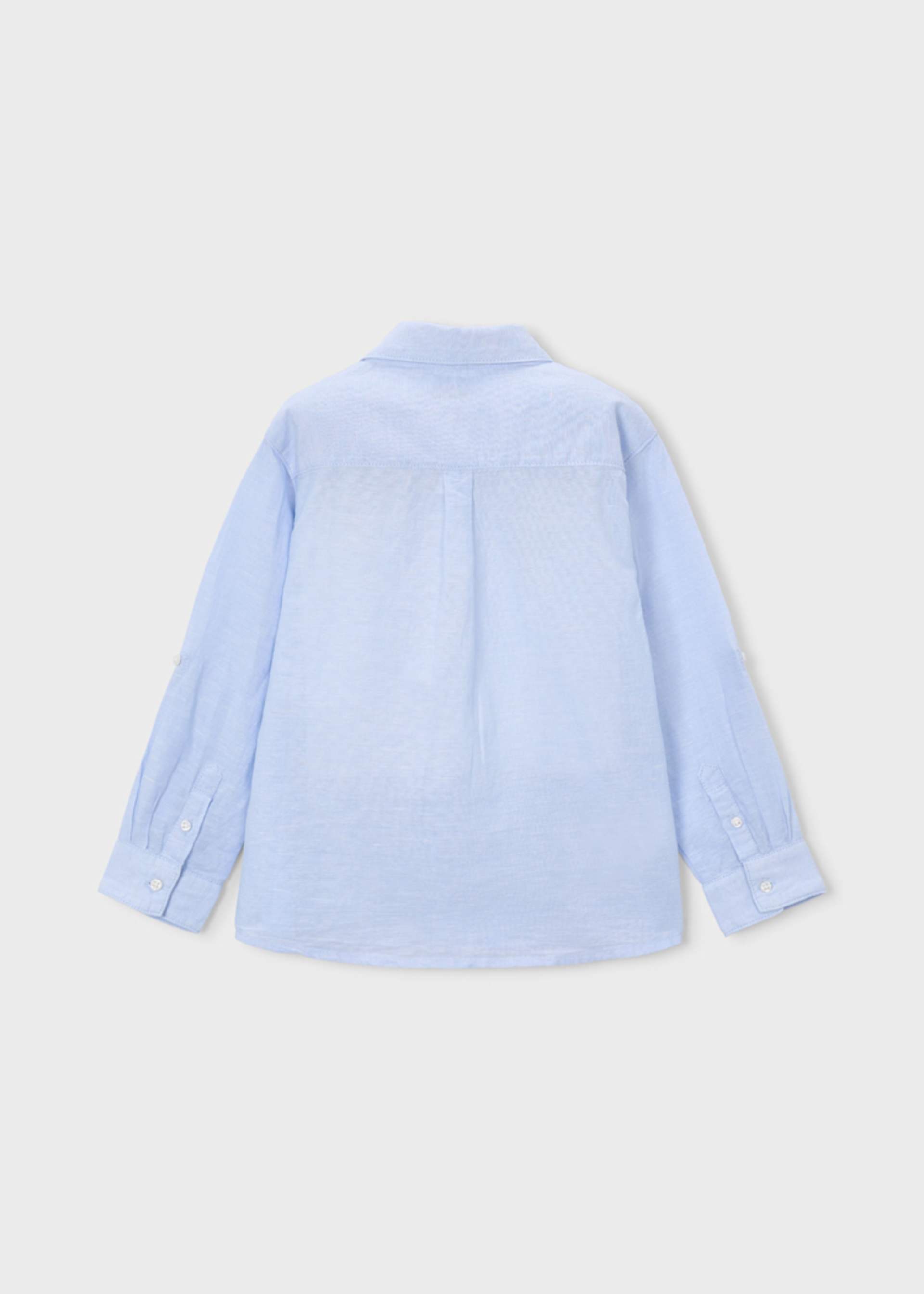 Long-sleeved linen shirt for children