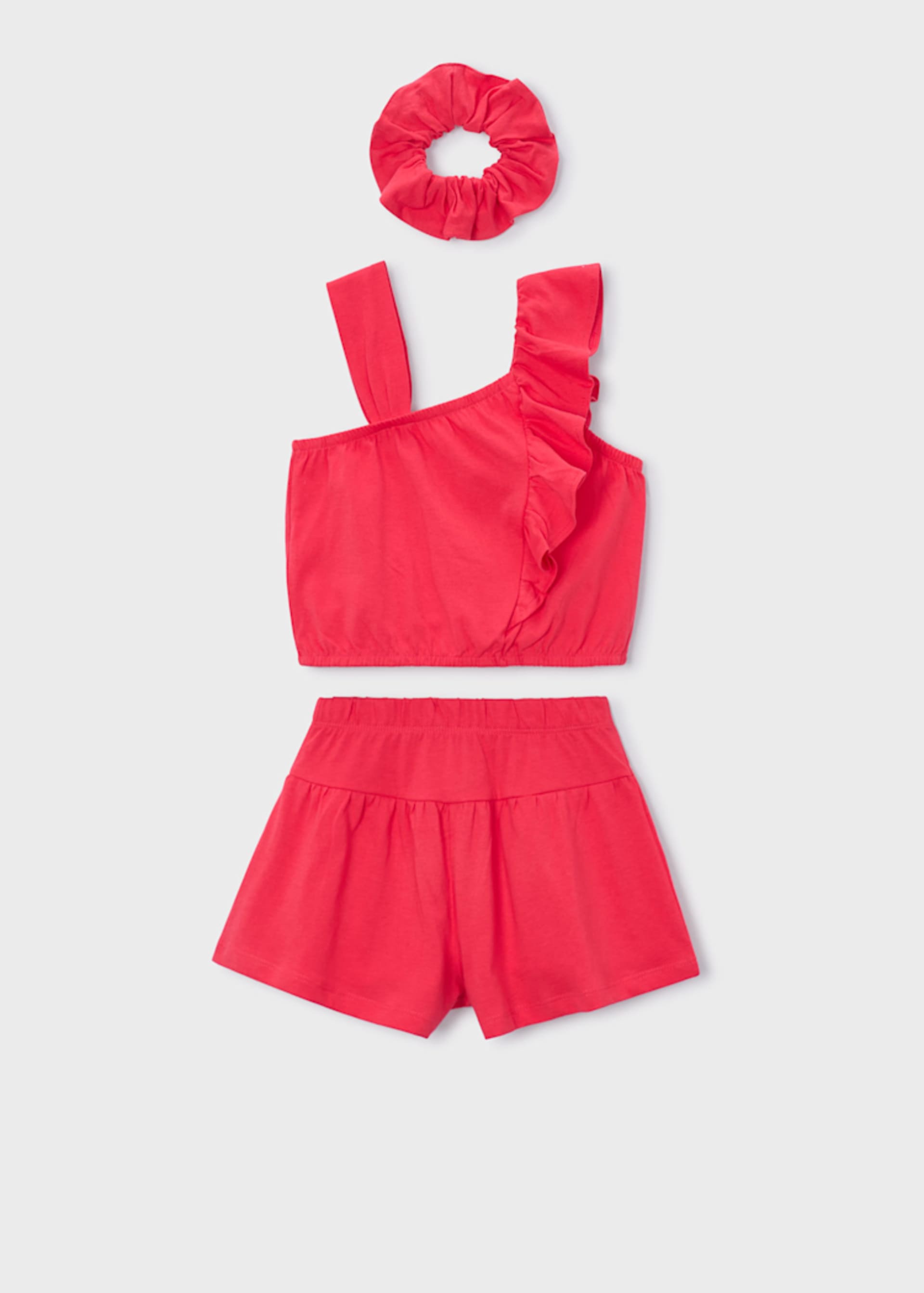 Conjunto estampado con coletero niña