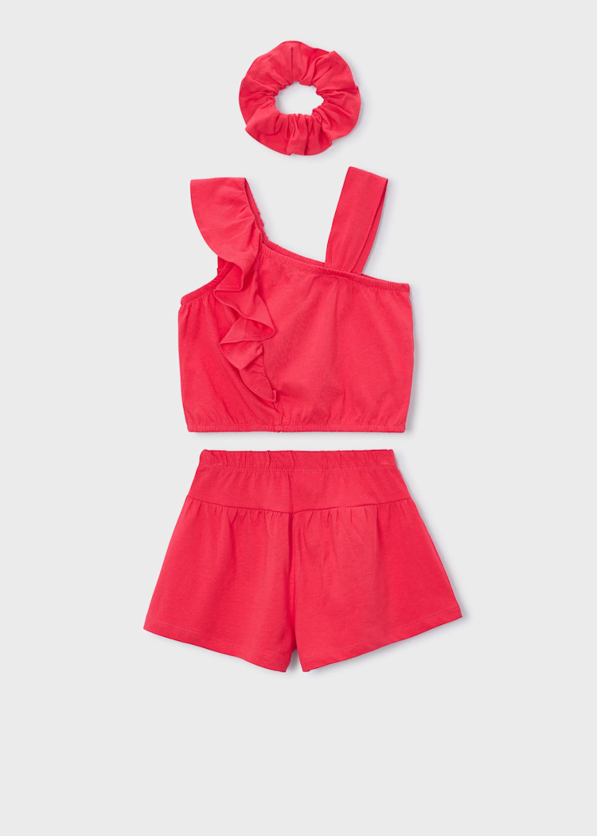 Conjunto calção fita elástica menina