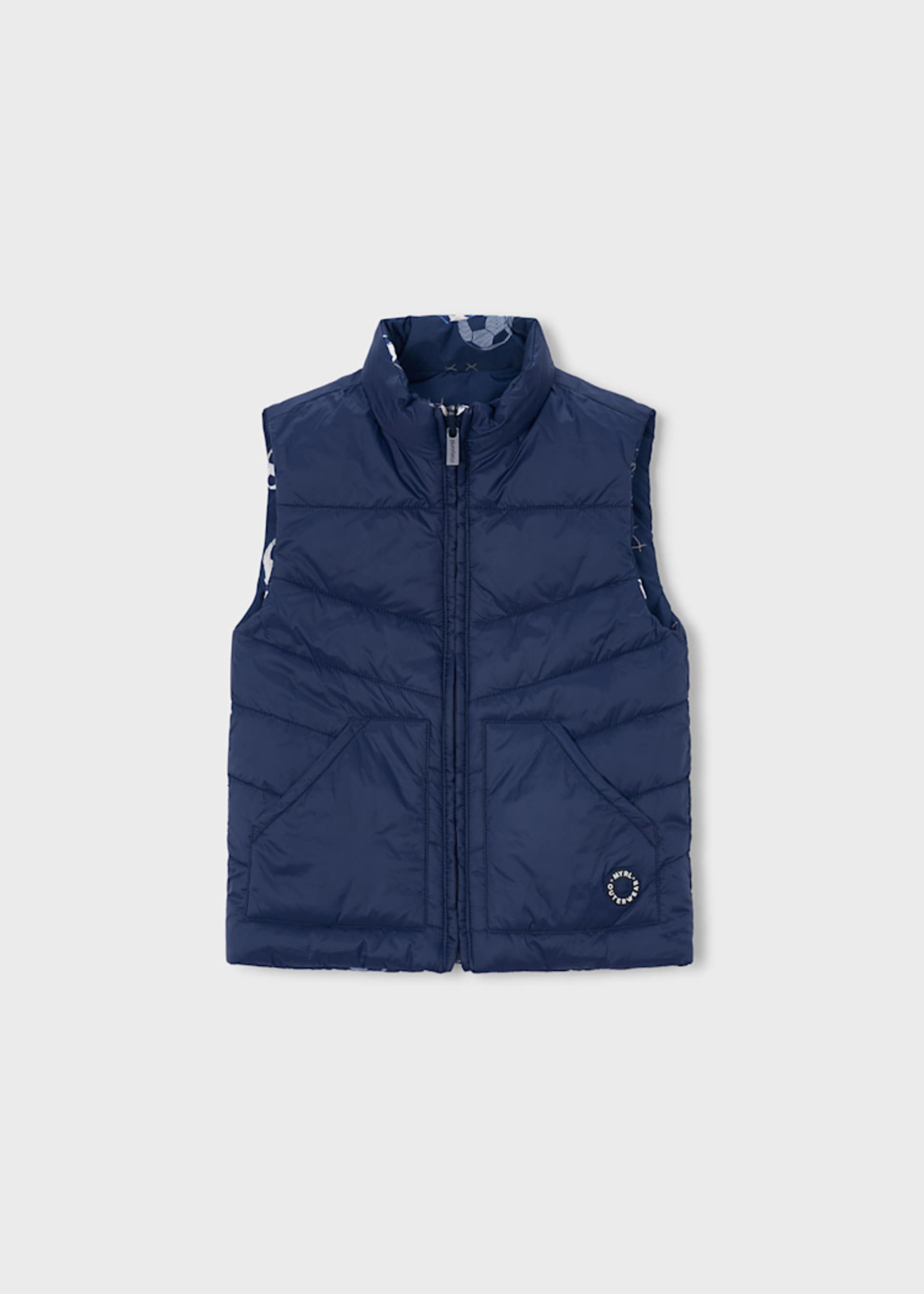 Gilet trapuntato revesibile bambino
