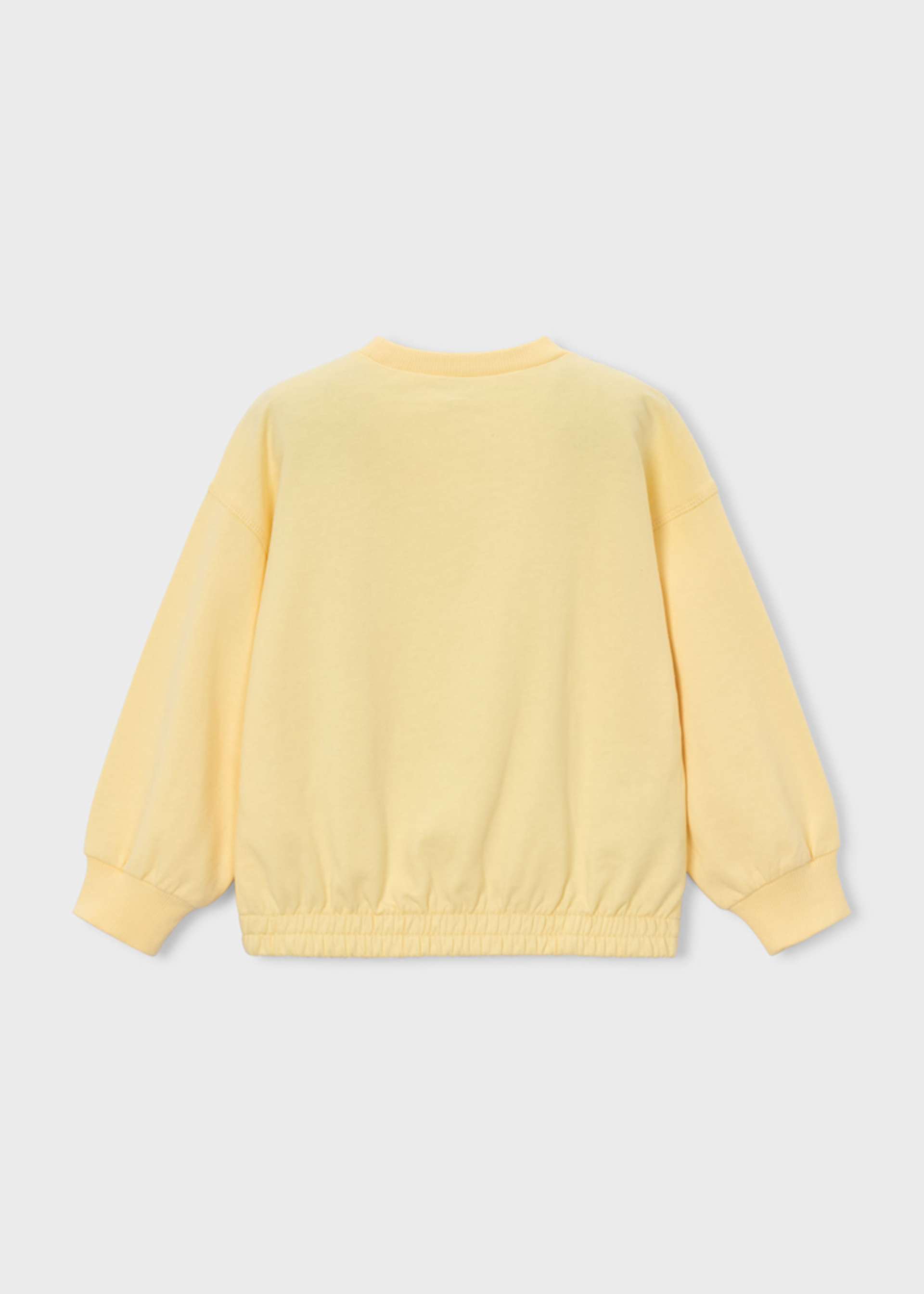 Sudadera con letras bordadas niña