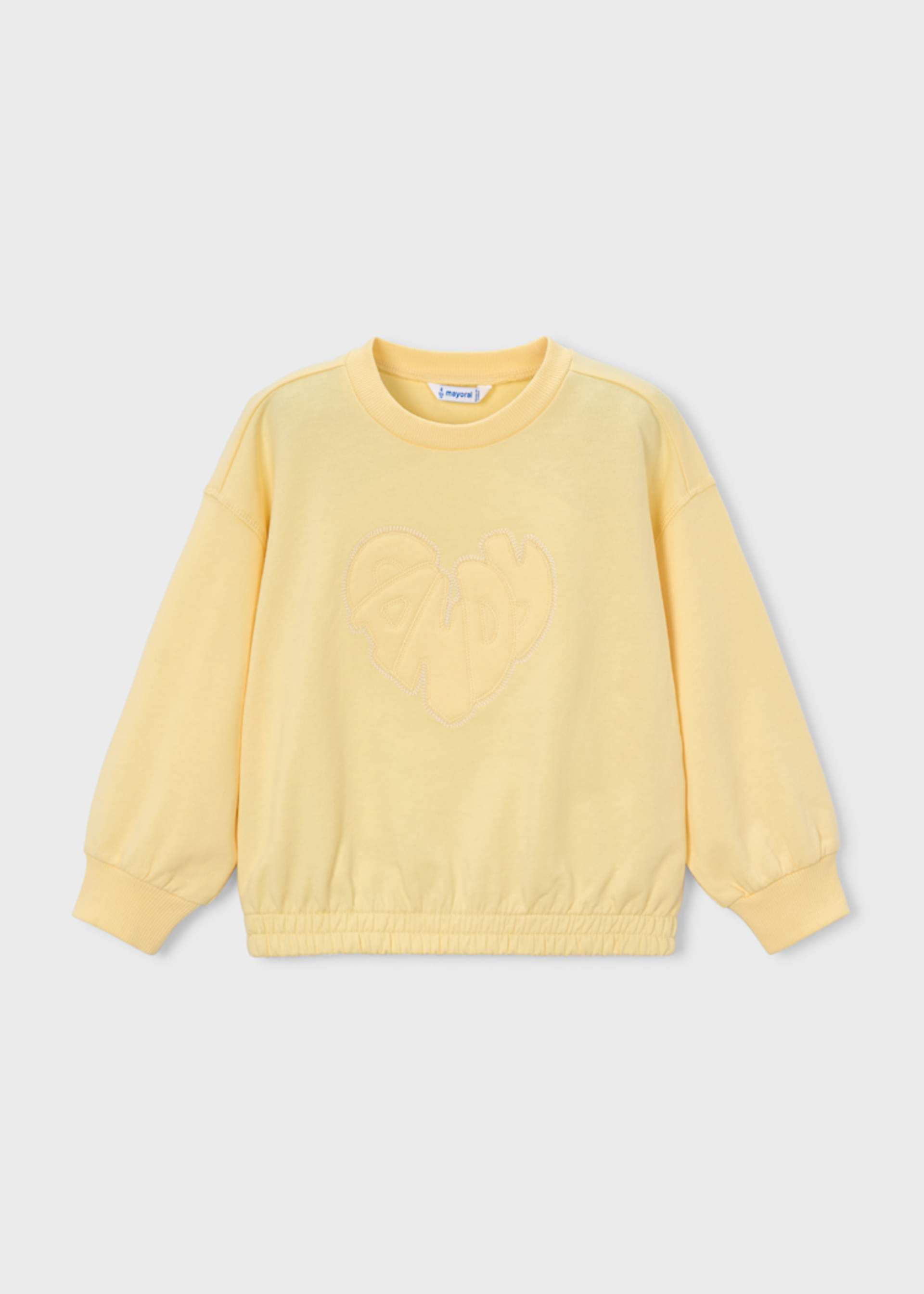 Sweat lettres brodées fille