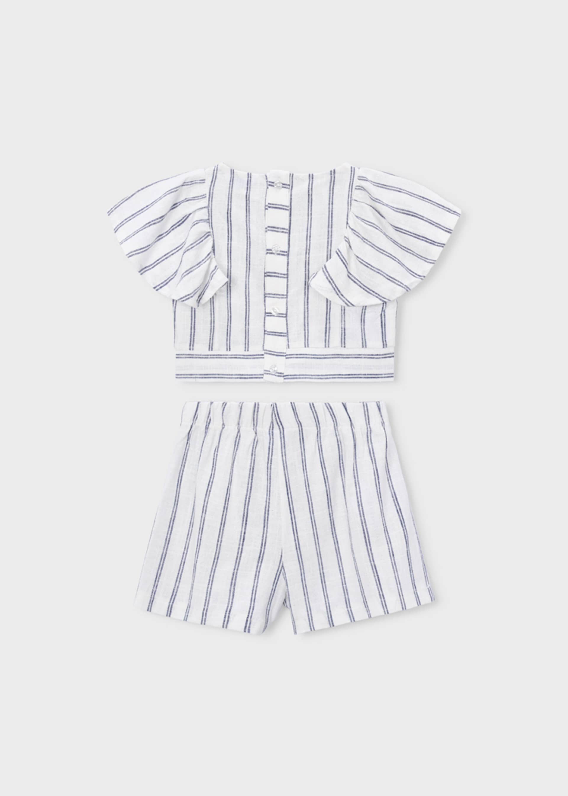 Ensemble jupe et blouse imprimé fille