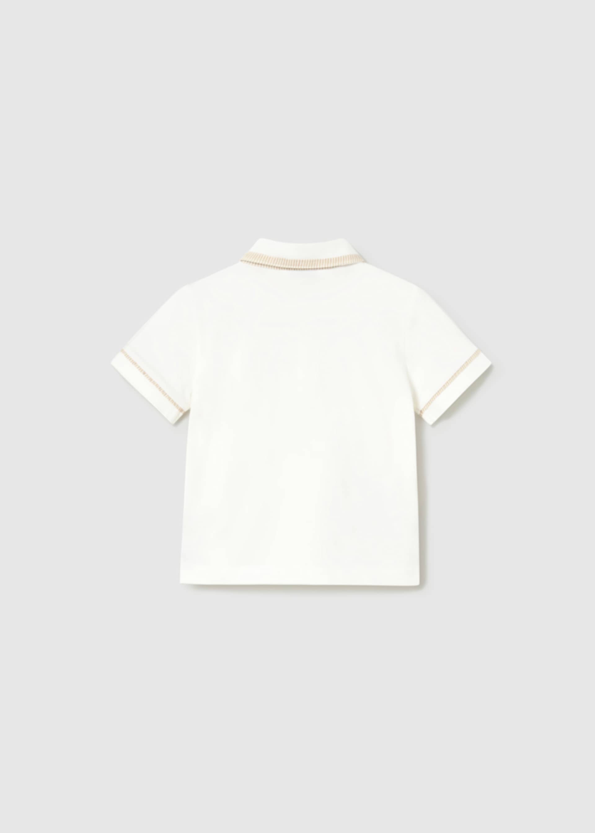 Contrast baby boat polo shirt