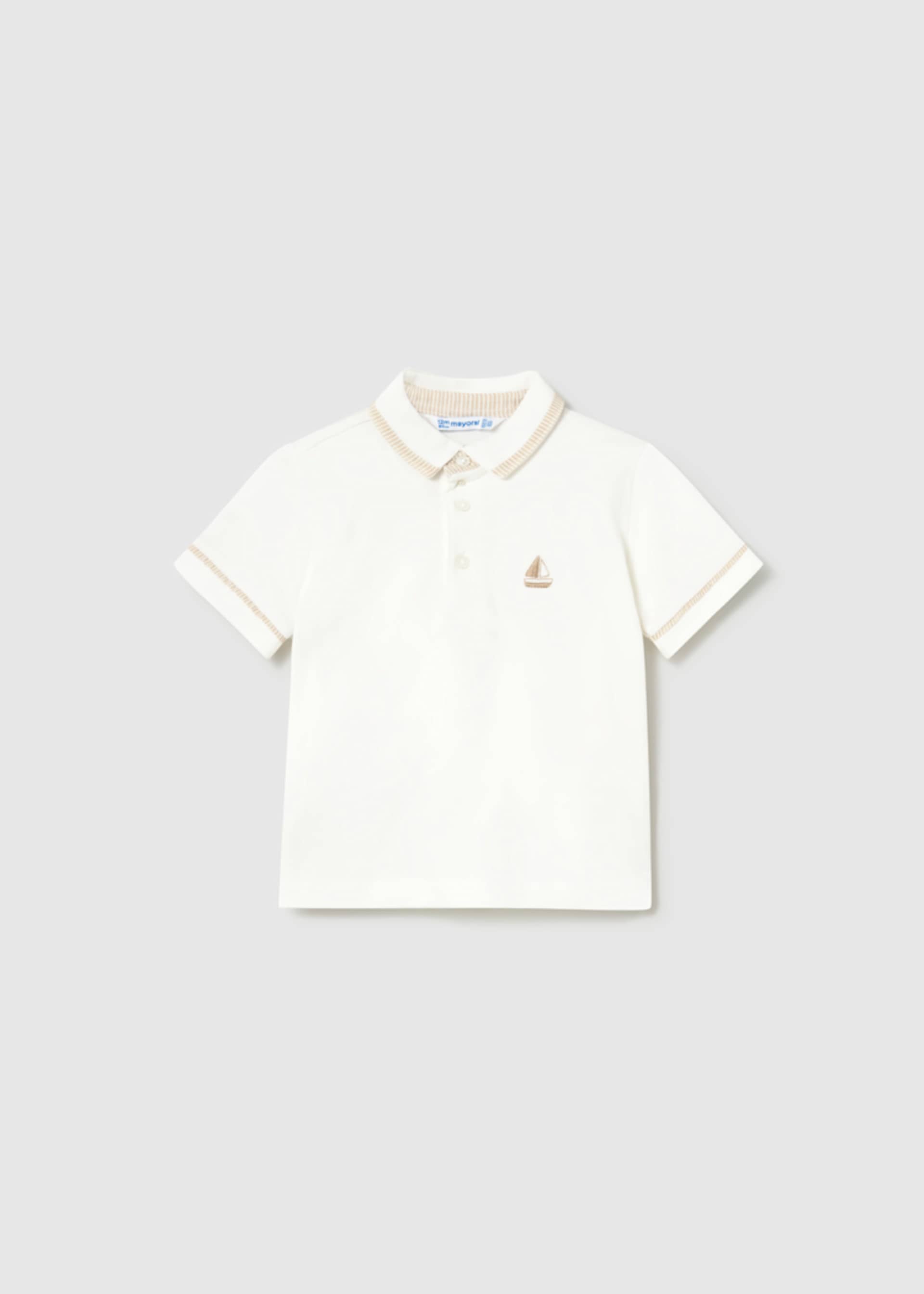 Poloshirt Kontrastdetails Schiff Baby