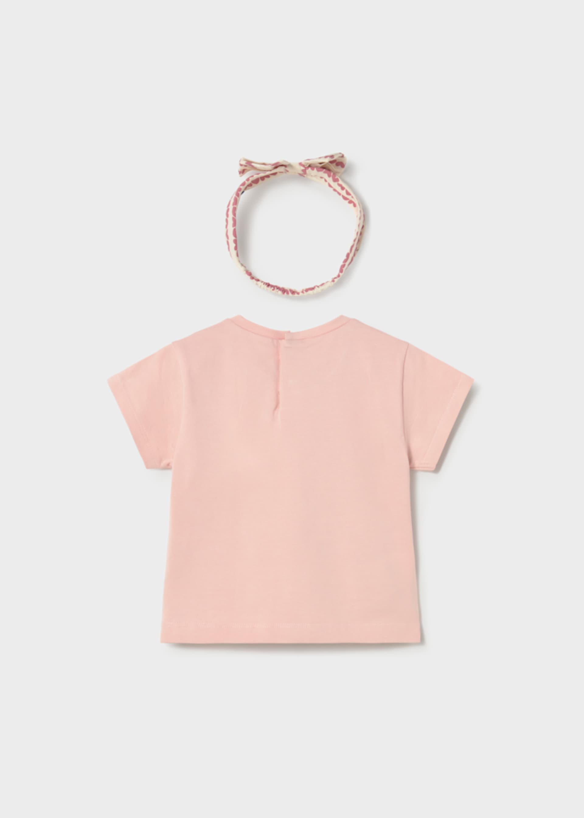 Camiseta con diadema estampada bebé