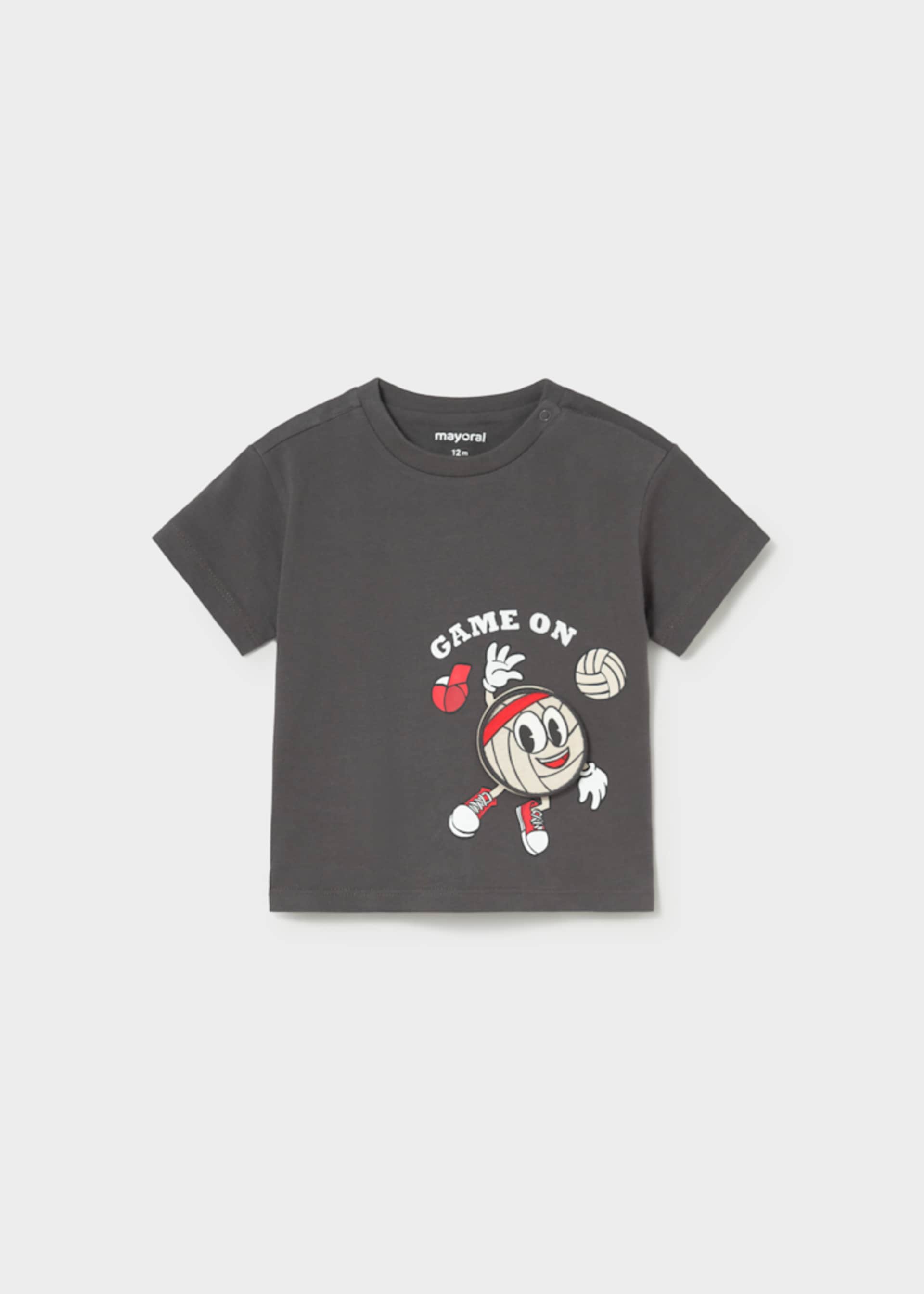 Interactive baby volleyball T-shirt