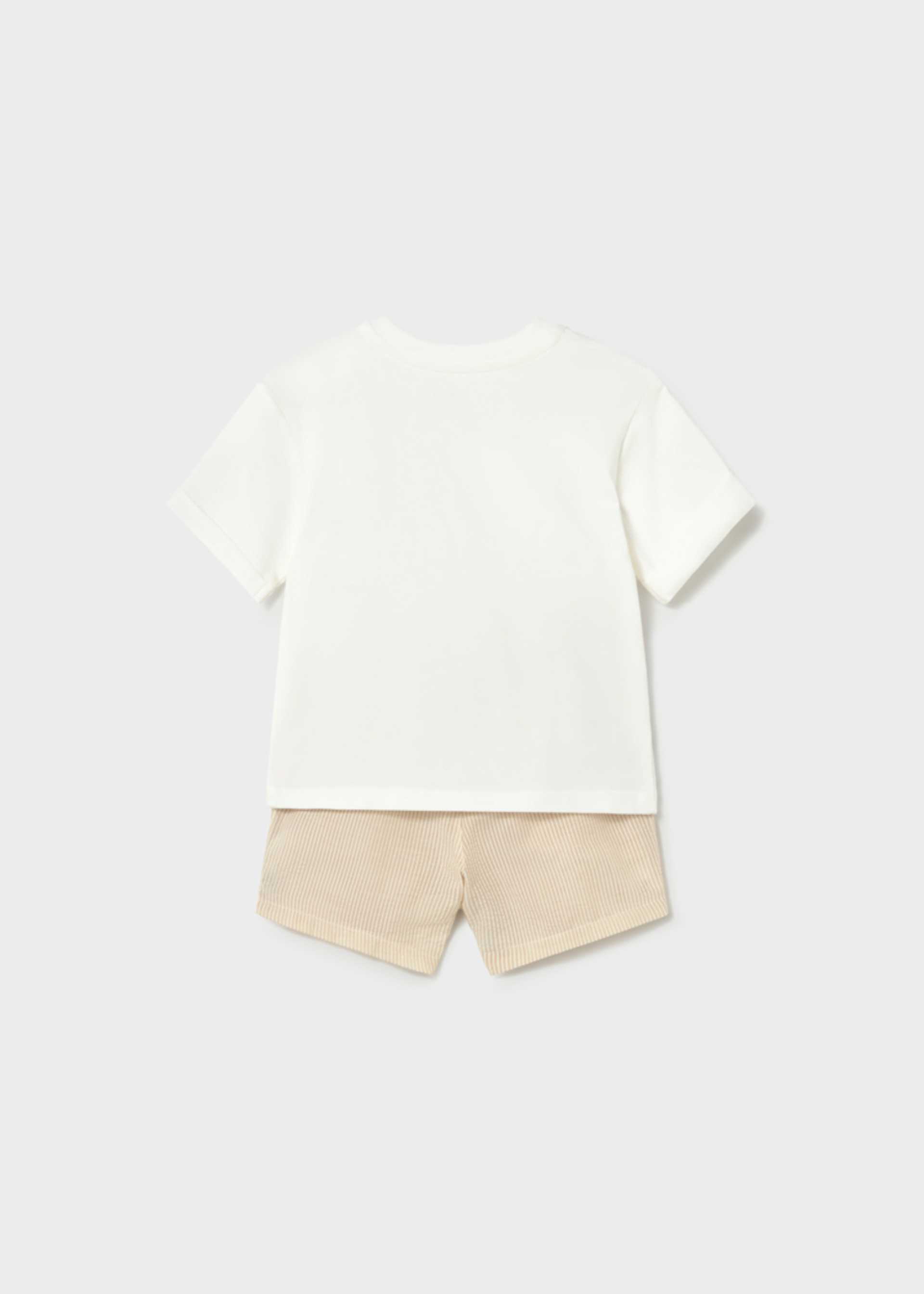 Completo pantaloncino e maglietta neonato