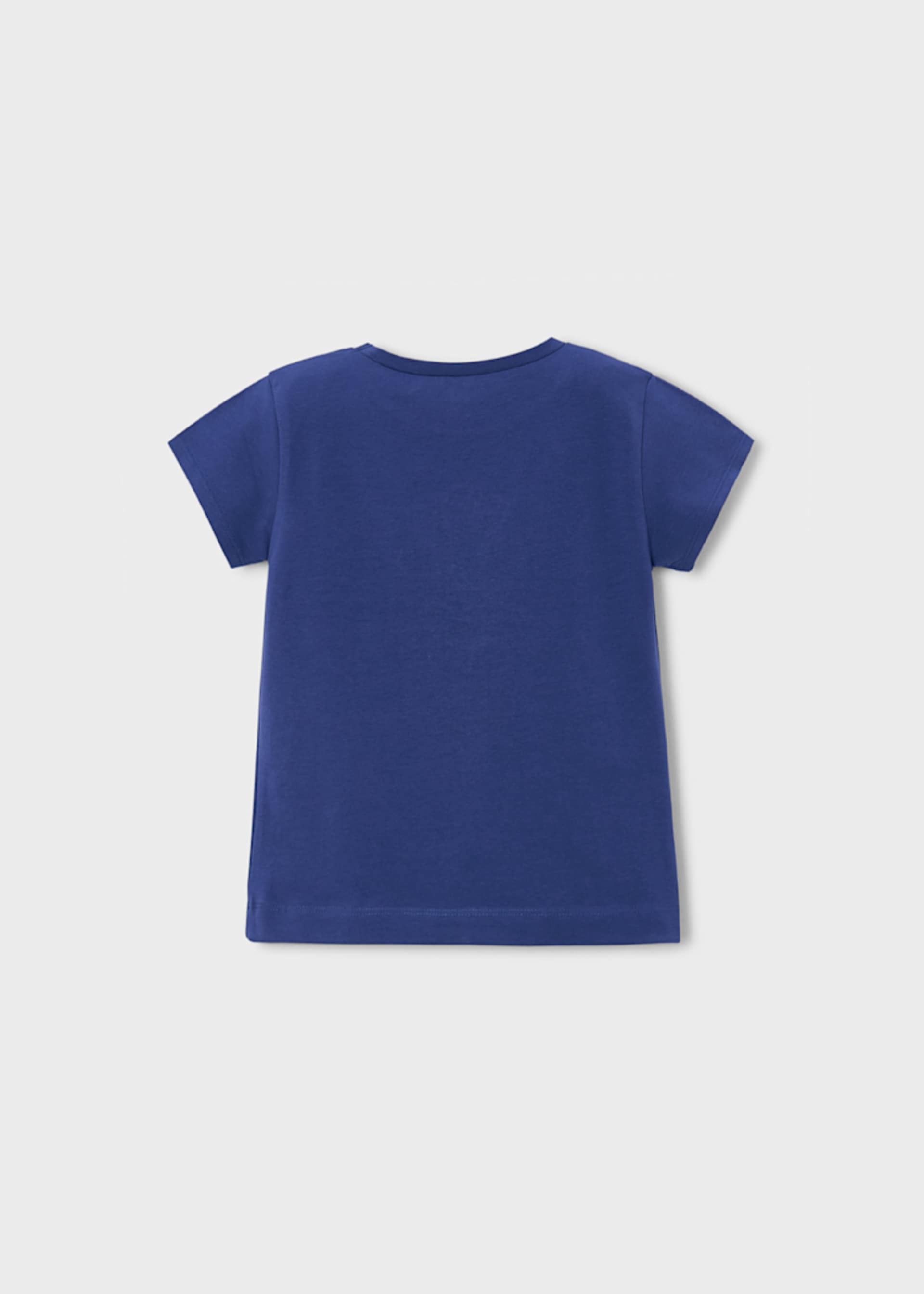 T-shirt básica flor menina