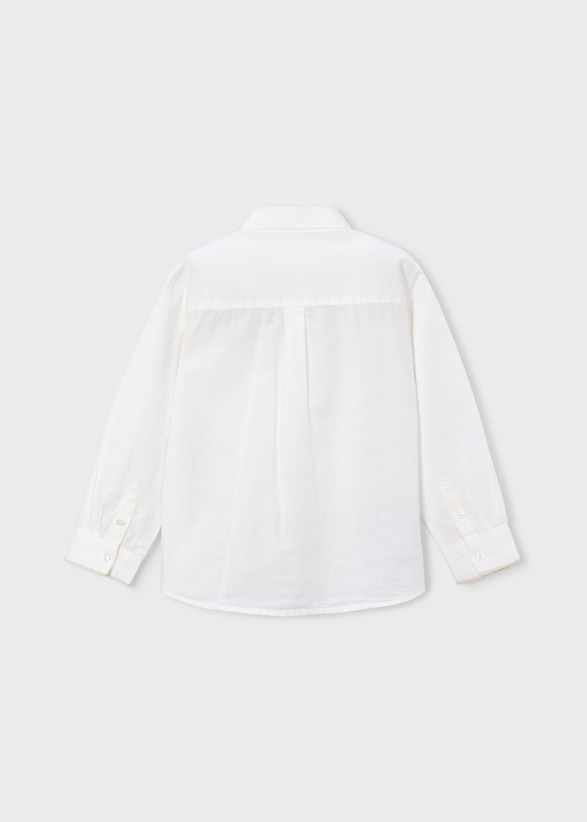 Camisa manga larga con lino vestir niño