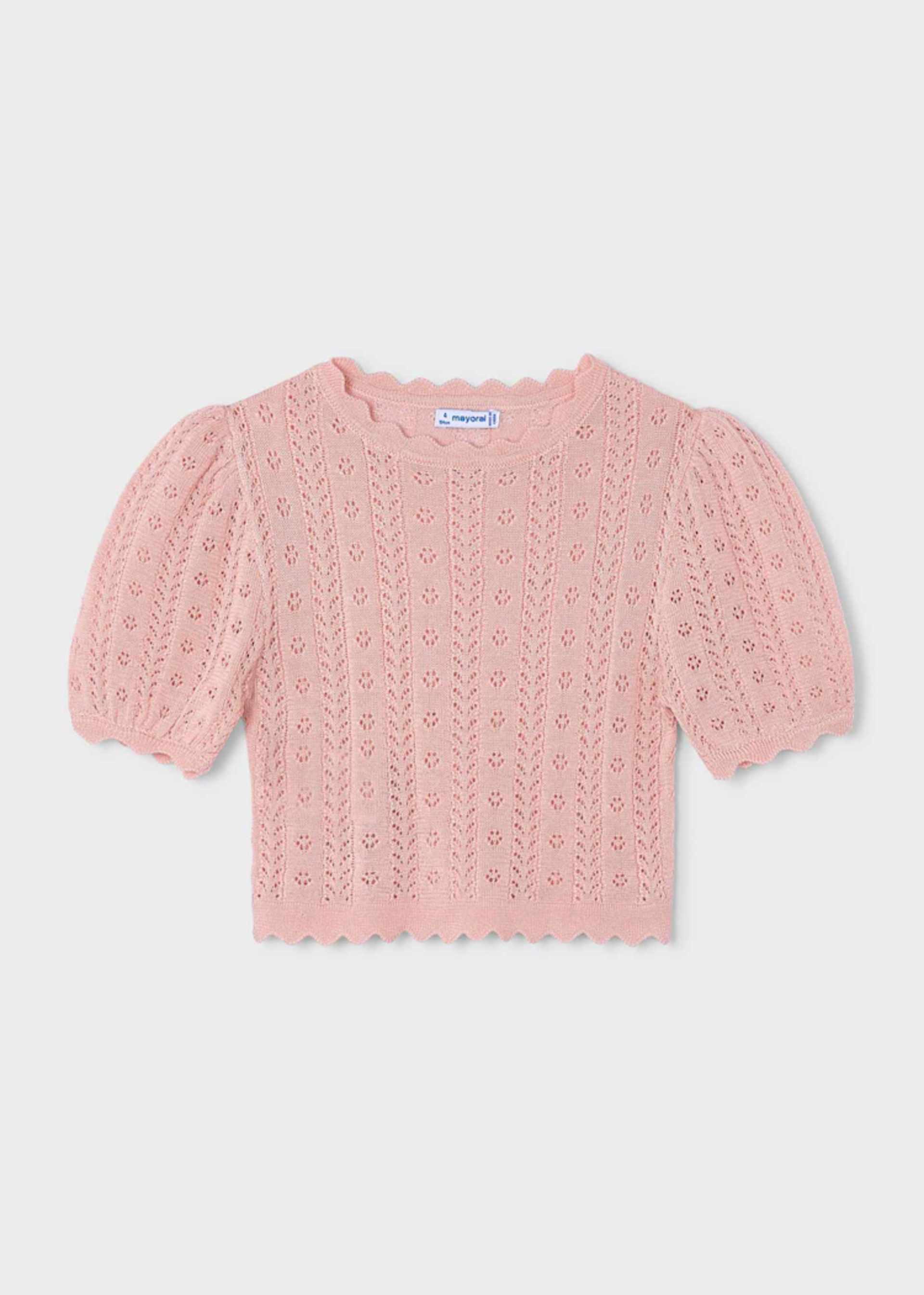 Camiseta cuello ondas niña