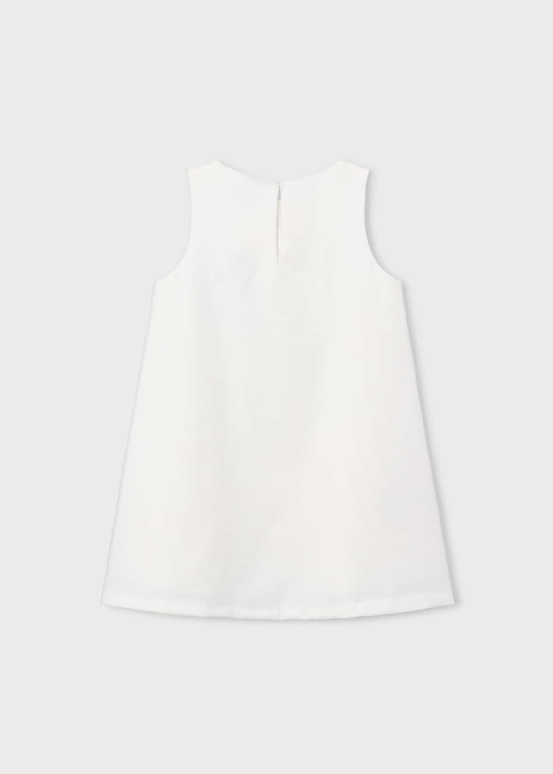 Flower applique formal dress girl