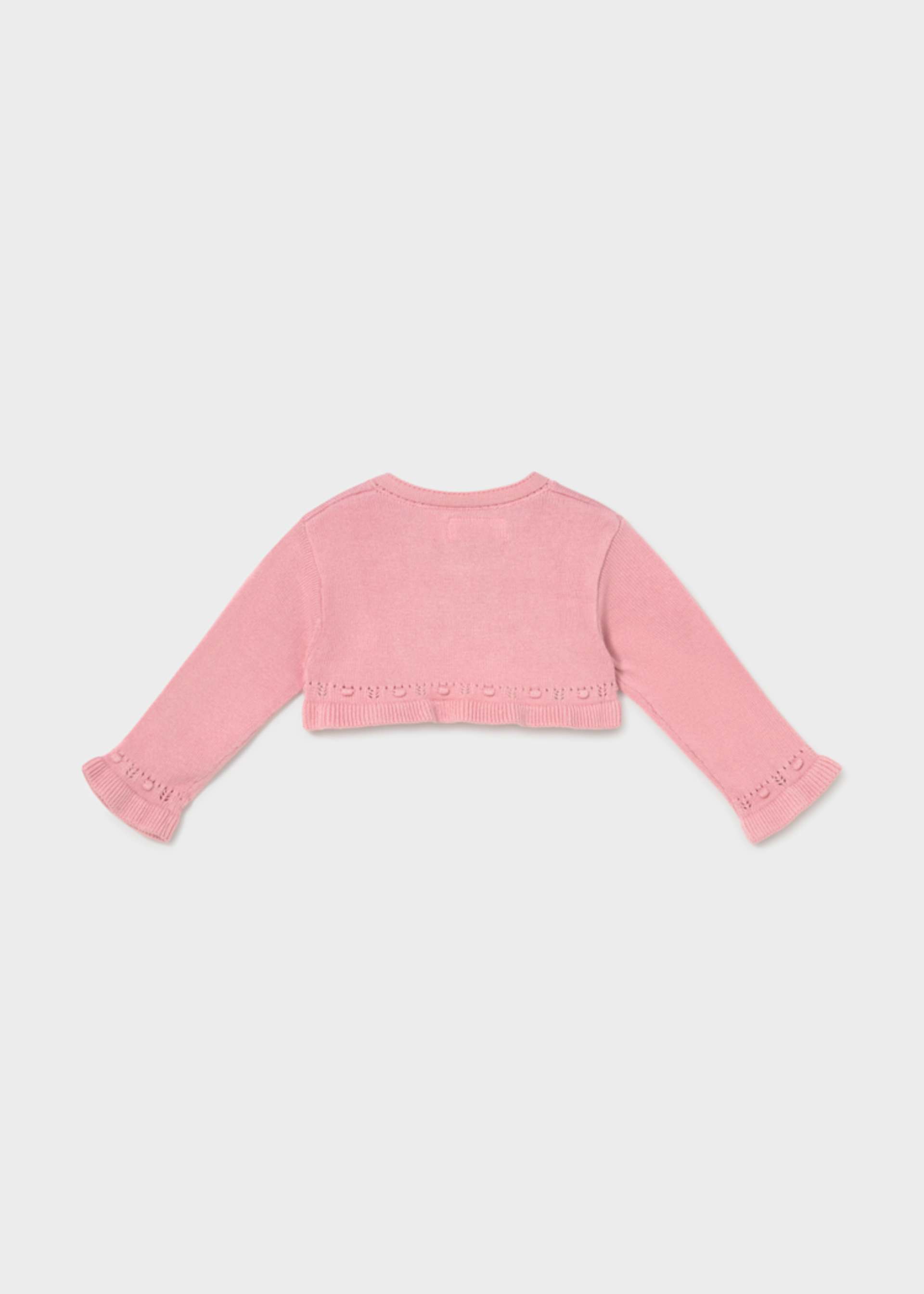 Newborn Girl Knit Crop Cardigan