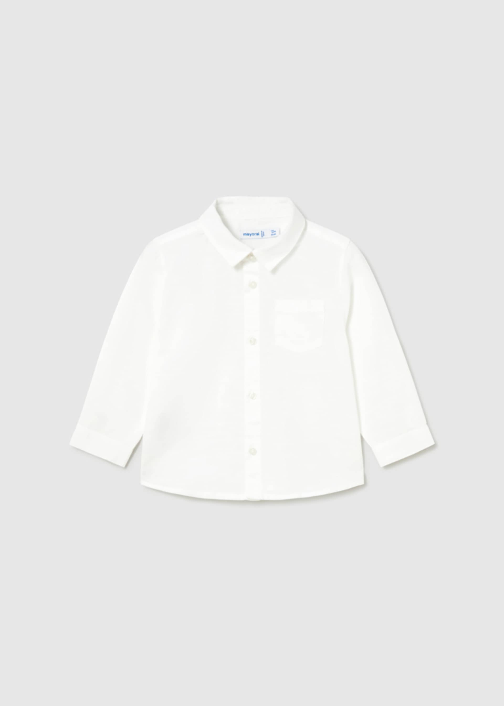 Baby long-sleeved linen shirt