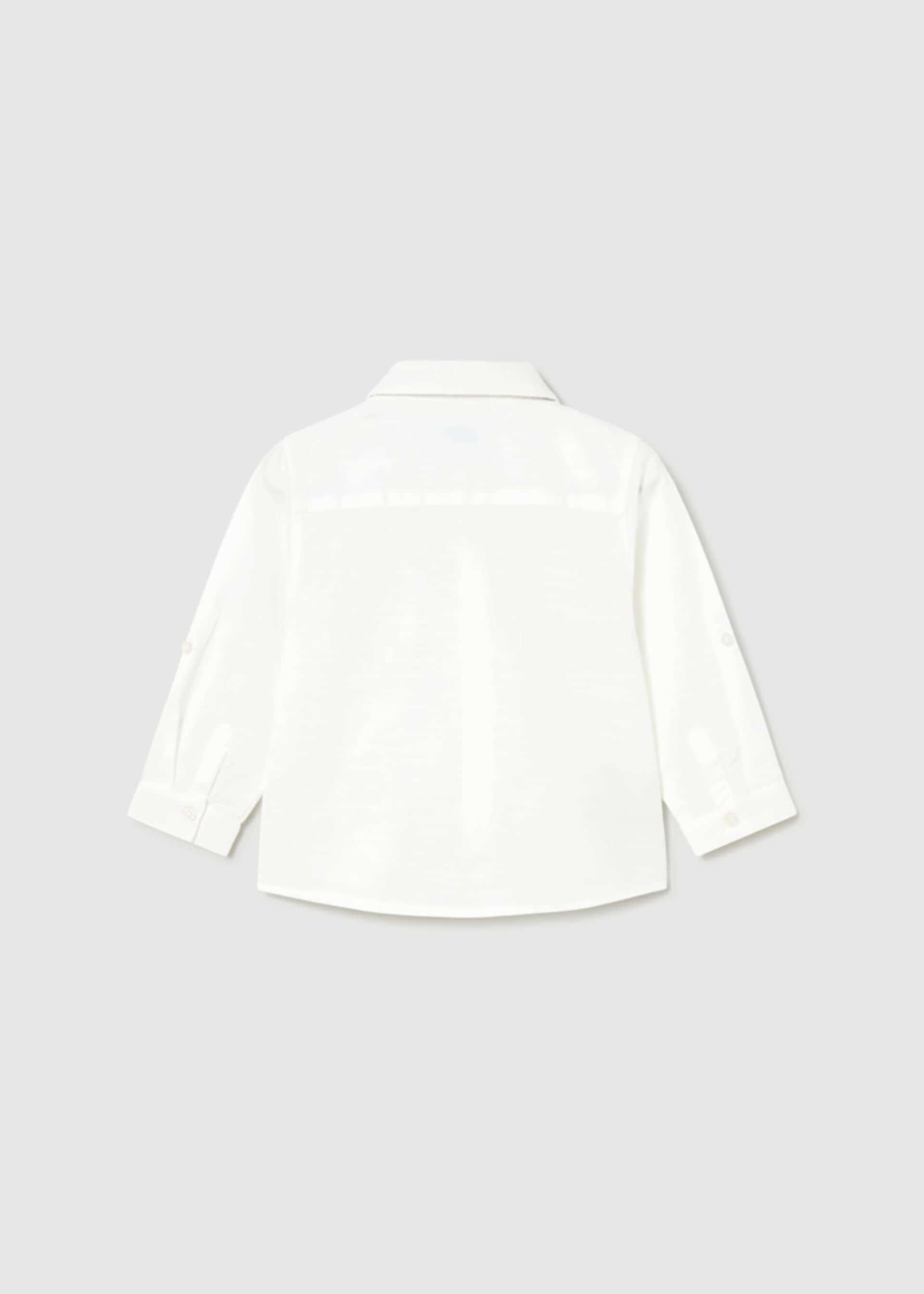 Camisa manga comprida linho bebé