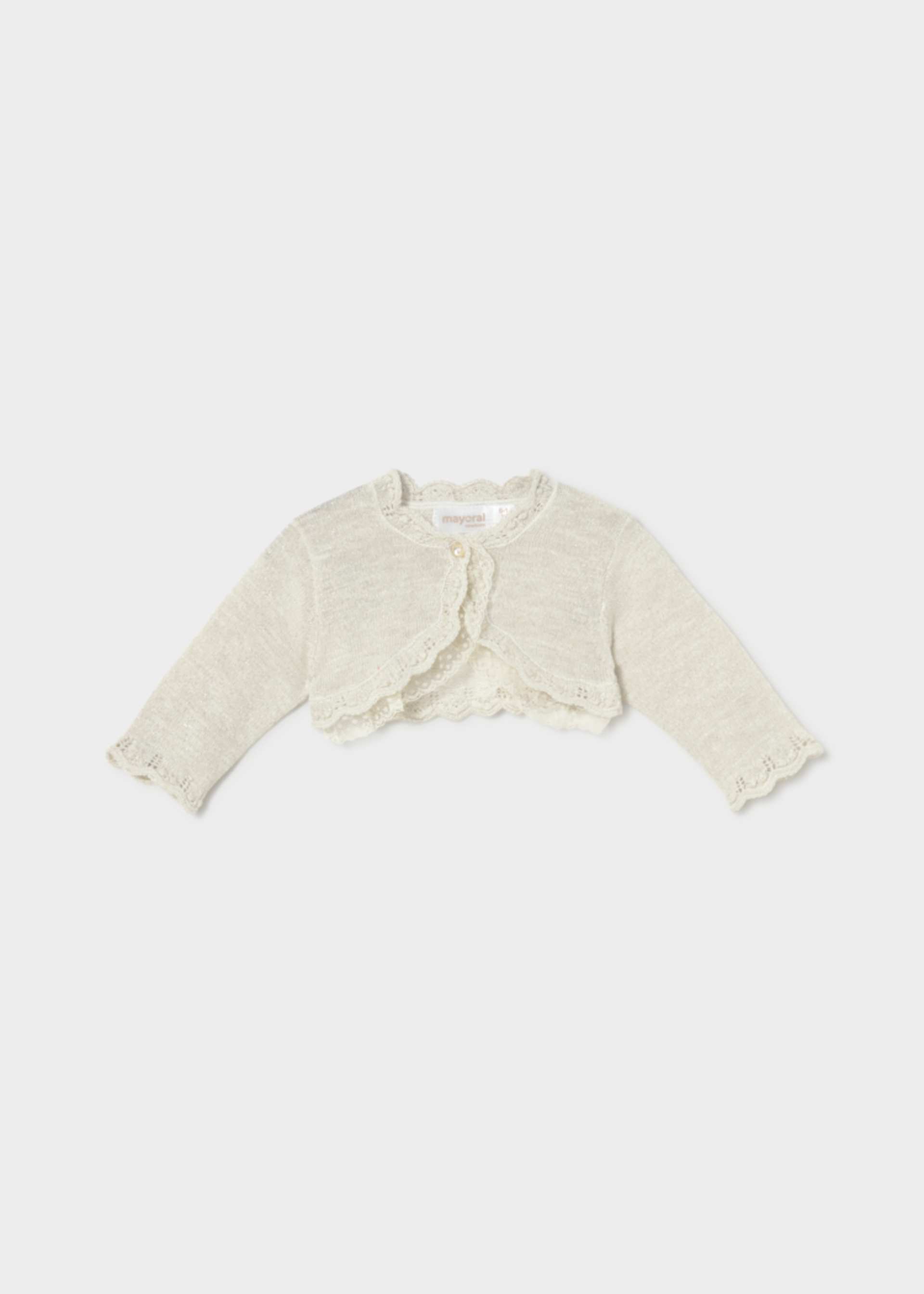 Newborn ceremony knitted cardigan Newborn ceremony knitted cardigan
