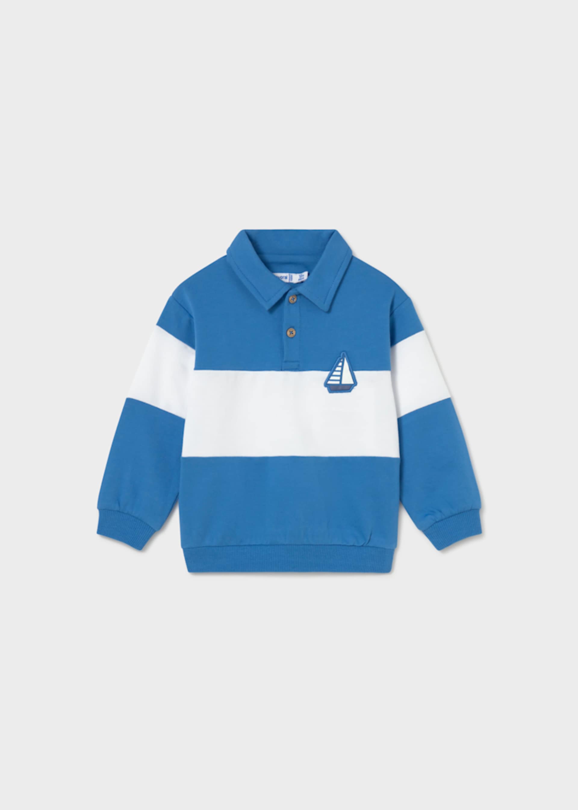 Baby Striped Polo Sweatshirt