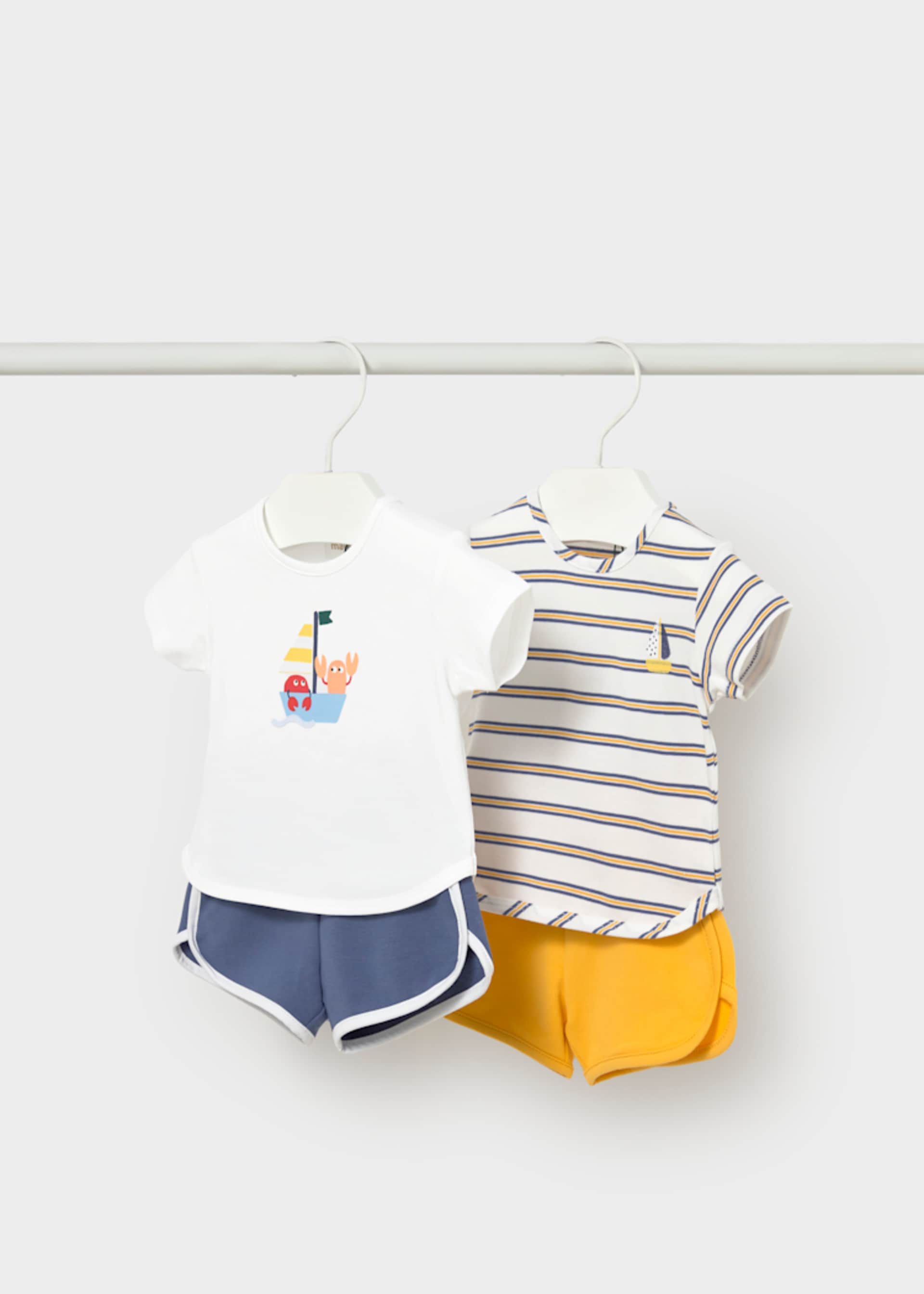 Conjunto 4 peças riscas recém nascido