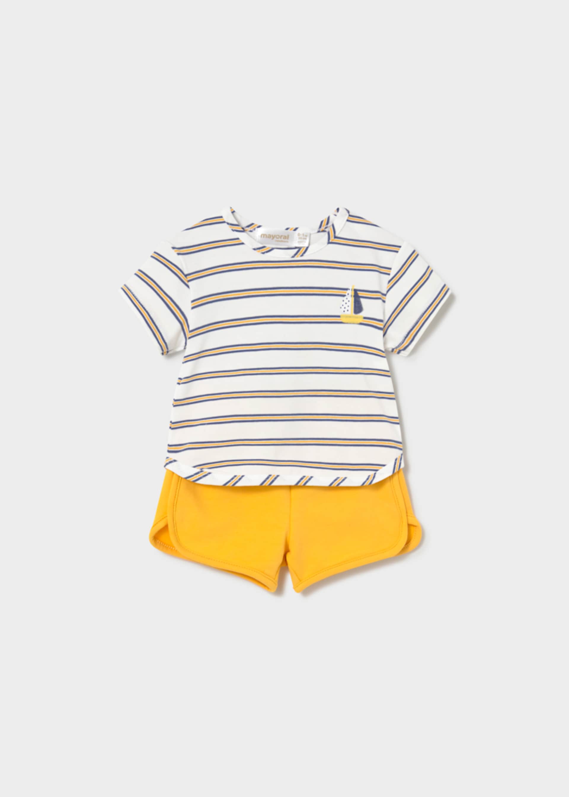 Newborn Boy 4-Piece Striped Set