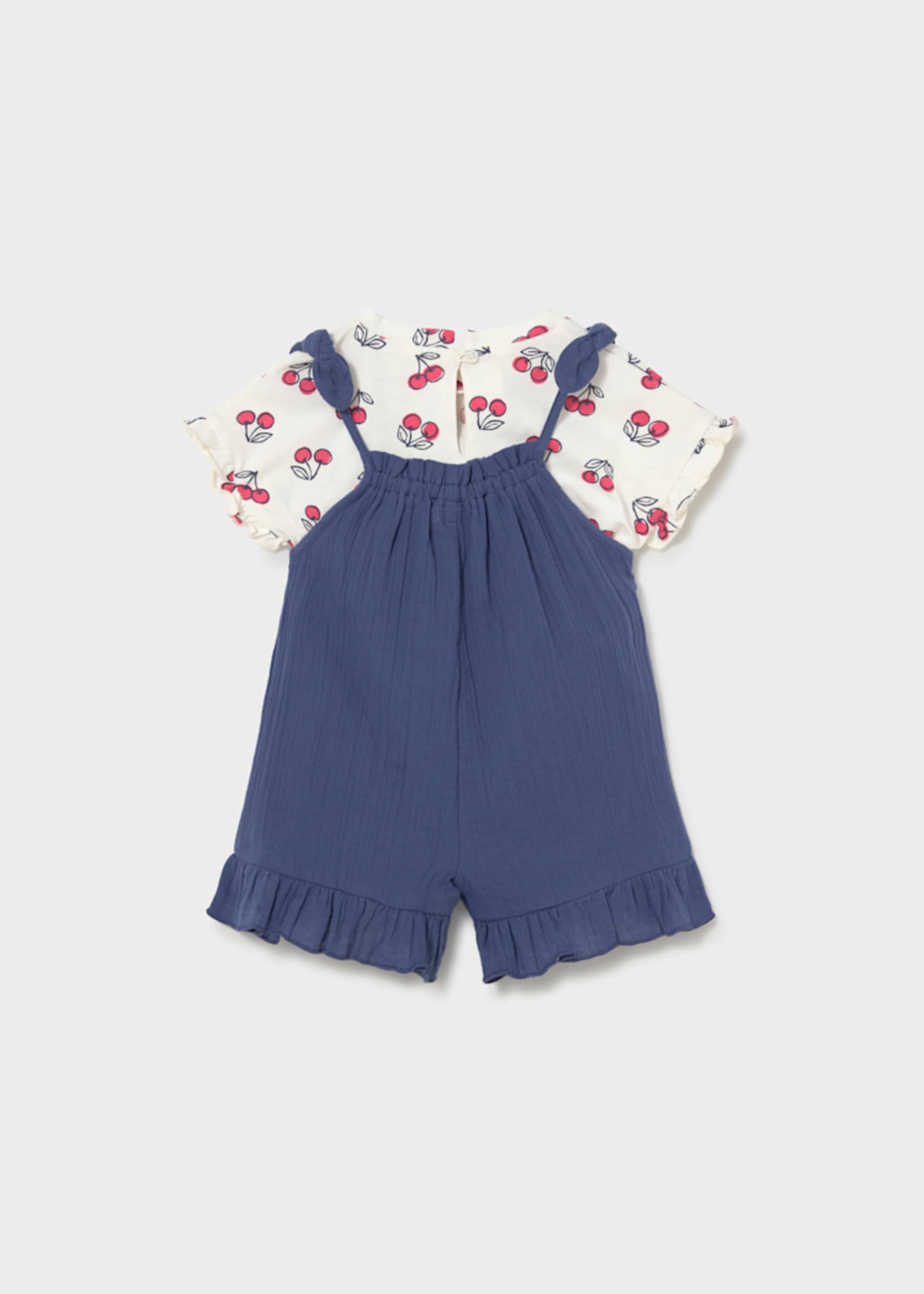 Ensemble salopette et t-shirt imprimé bébé