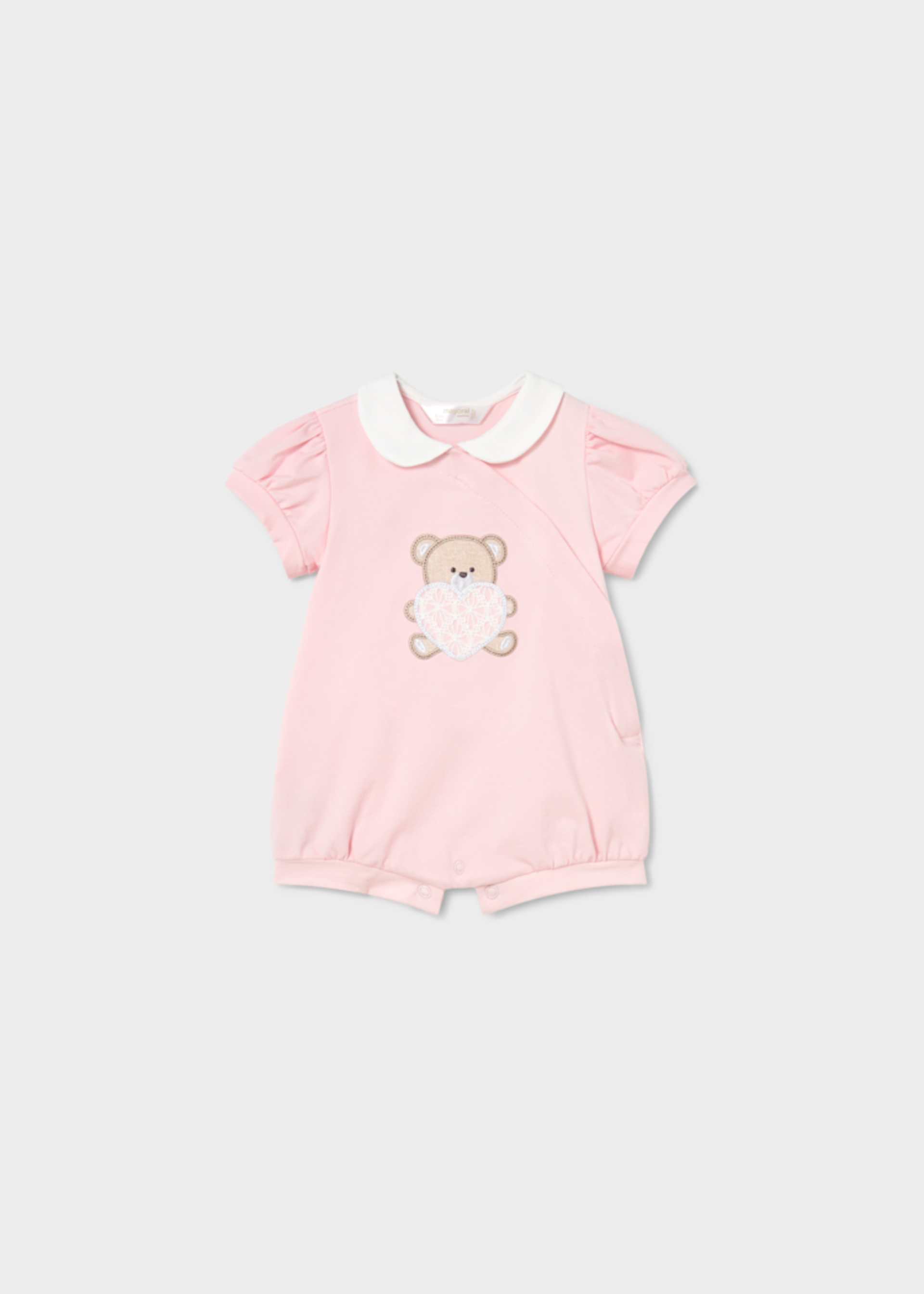 Set pijama cu broderii nou-nascut