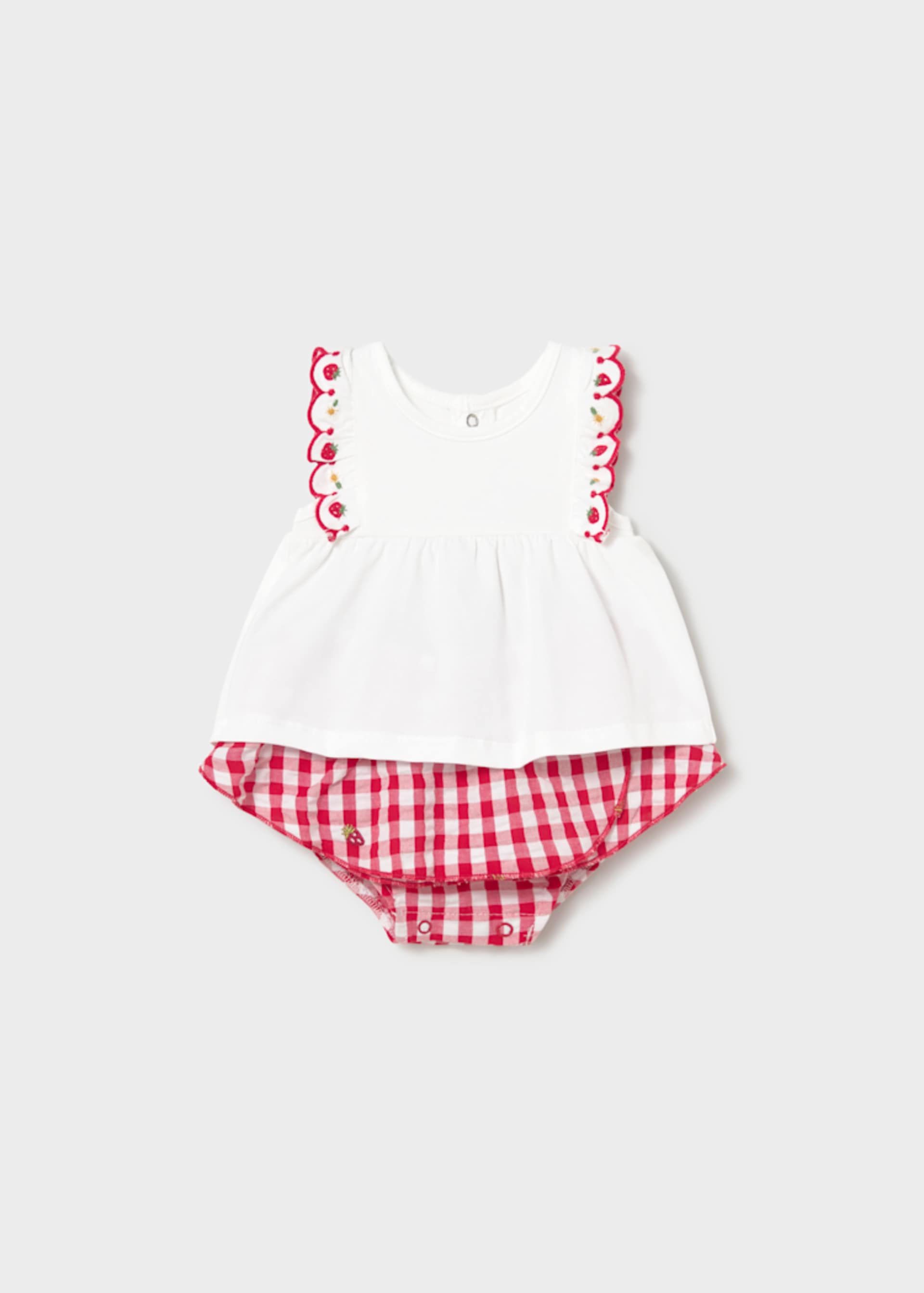 Checkered skirt set newborn Checkered skirt set newborn