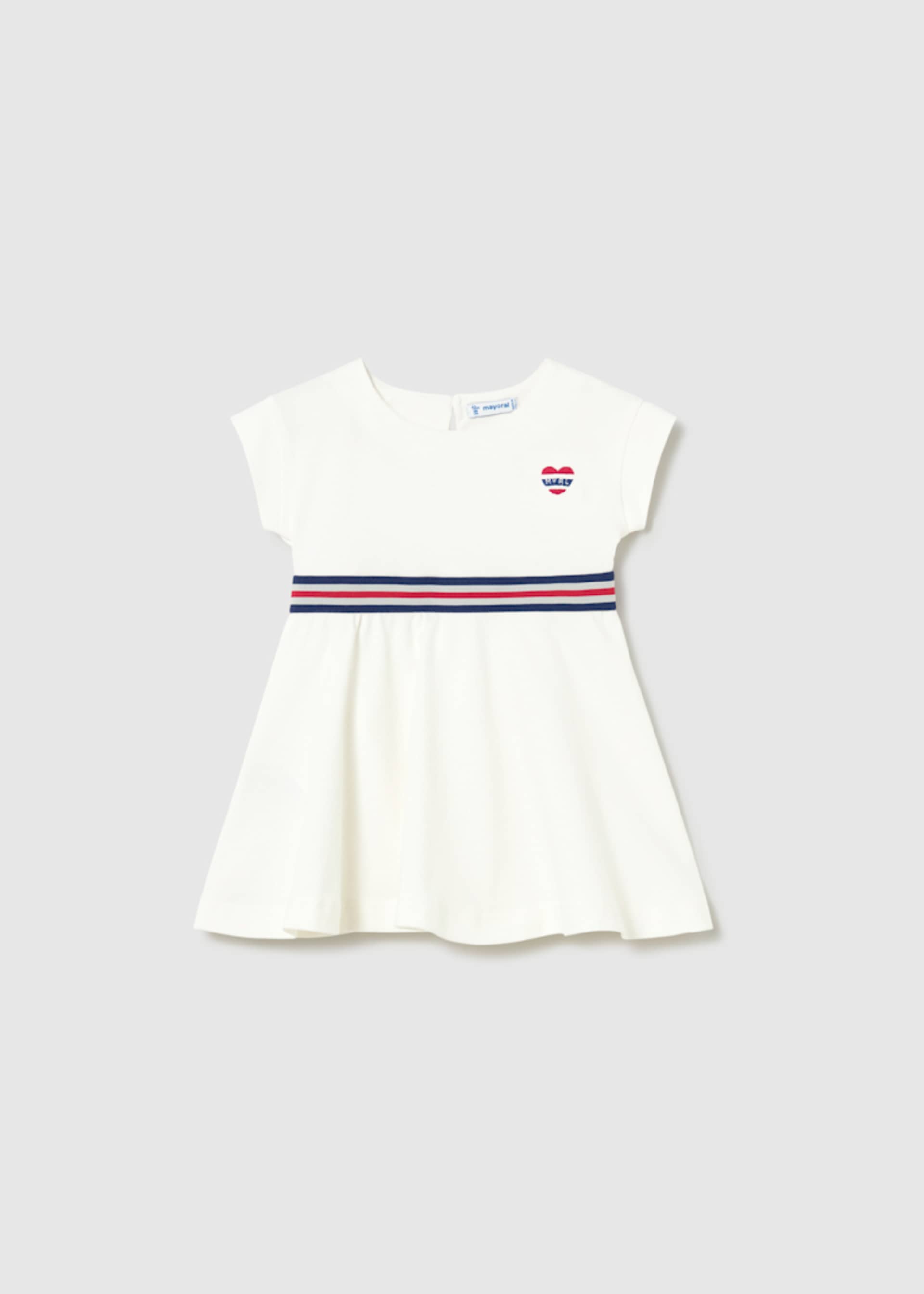 Vestito con dettagli a contrasto neonata