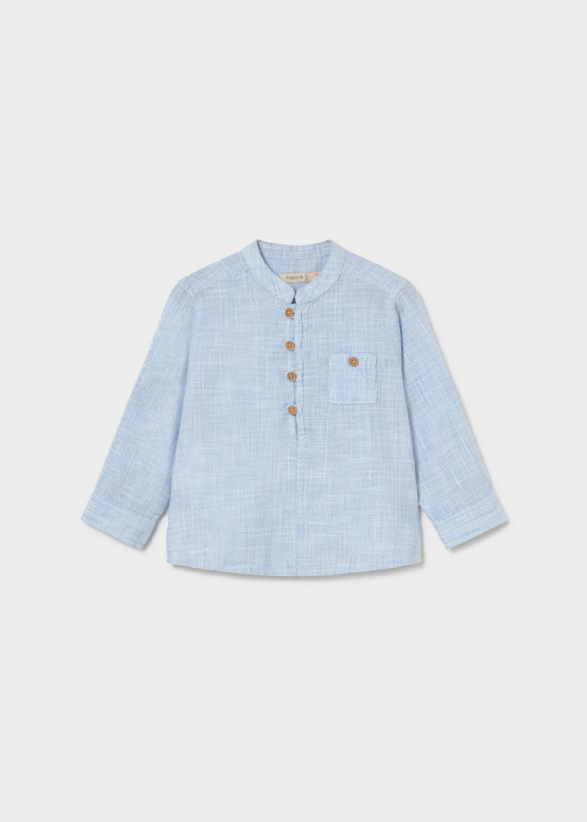 Chemise col mao bébé