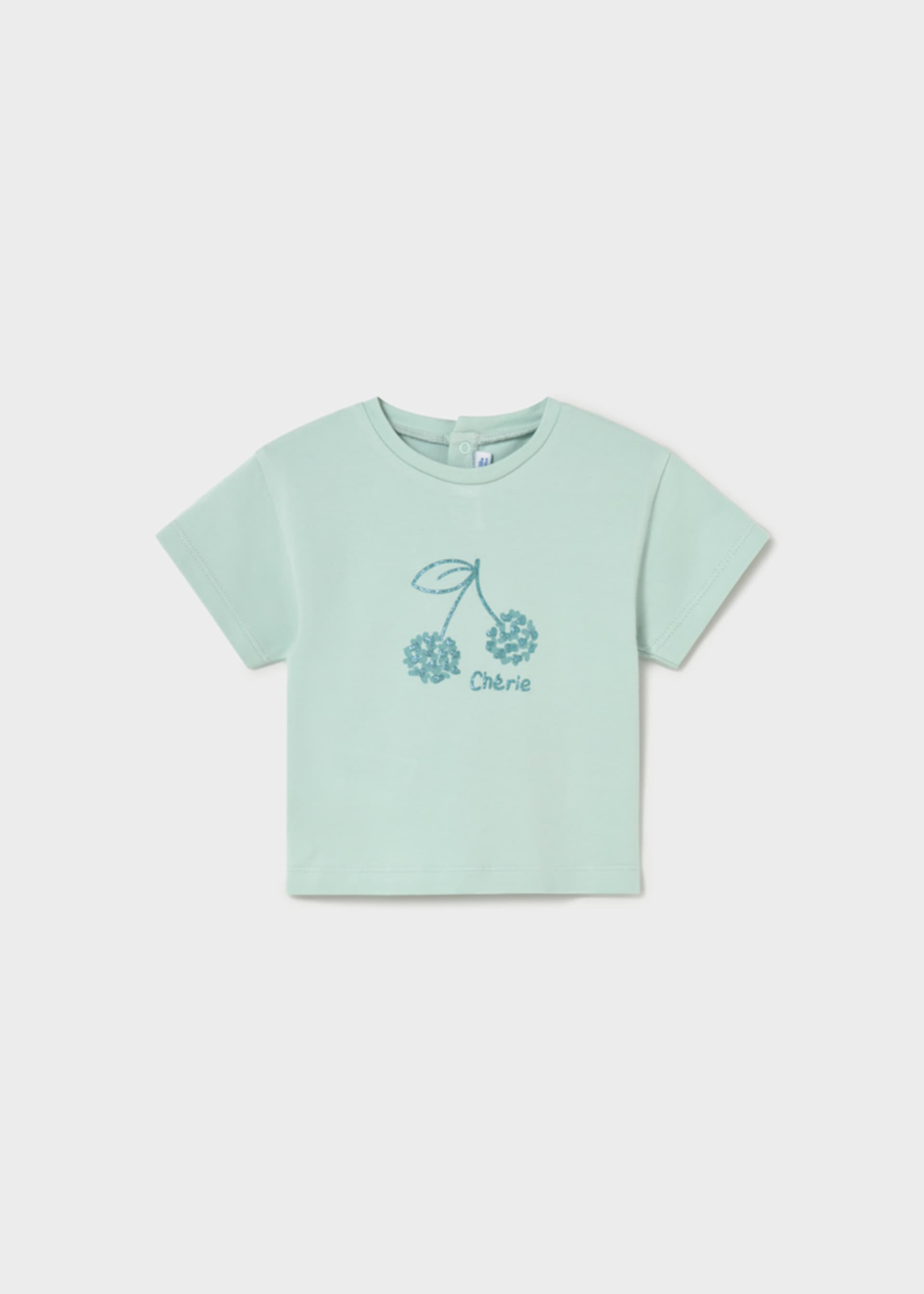 Maglietta ciliegia basic neonata