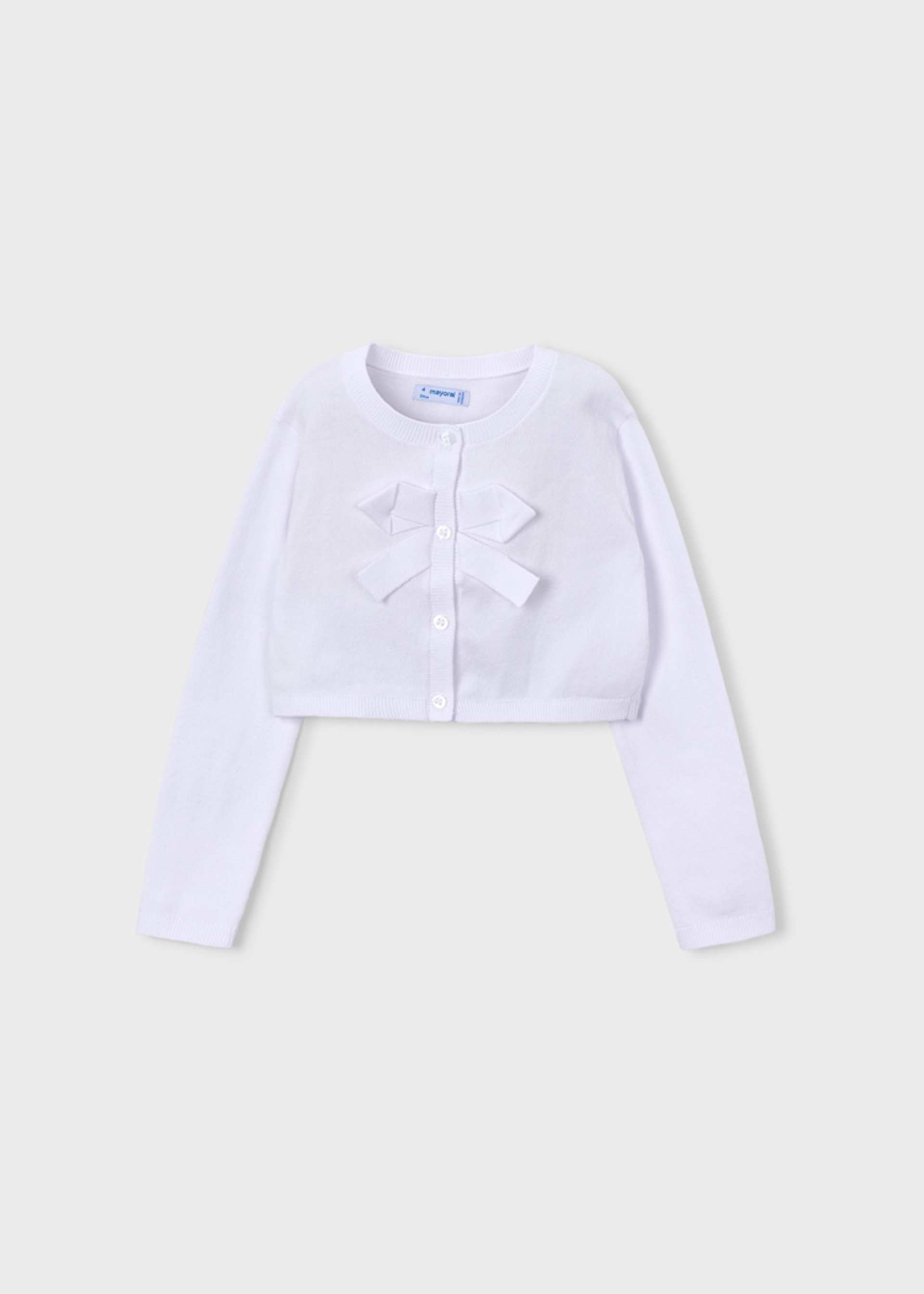 Bolero tricô básico menina