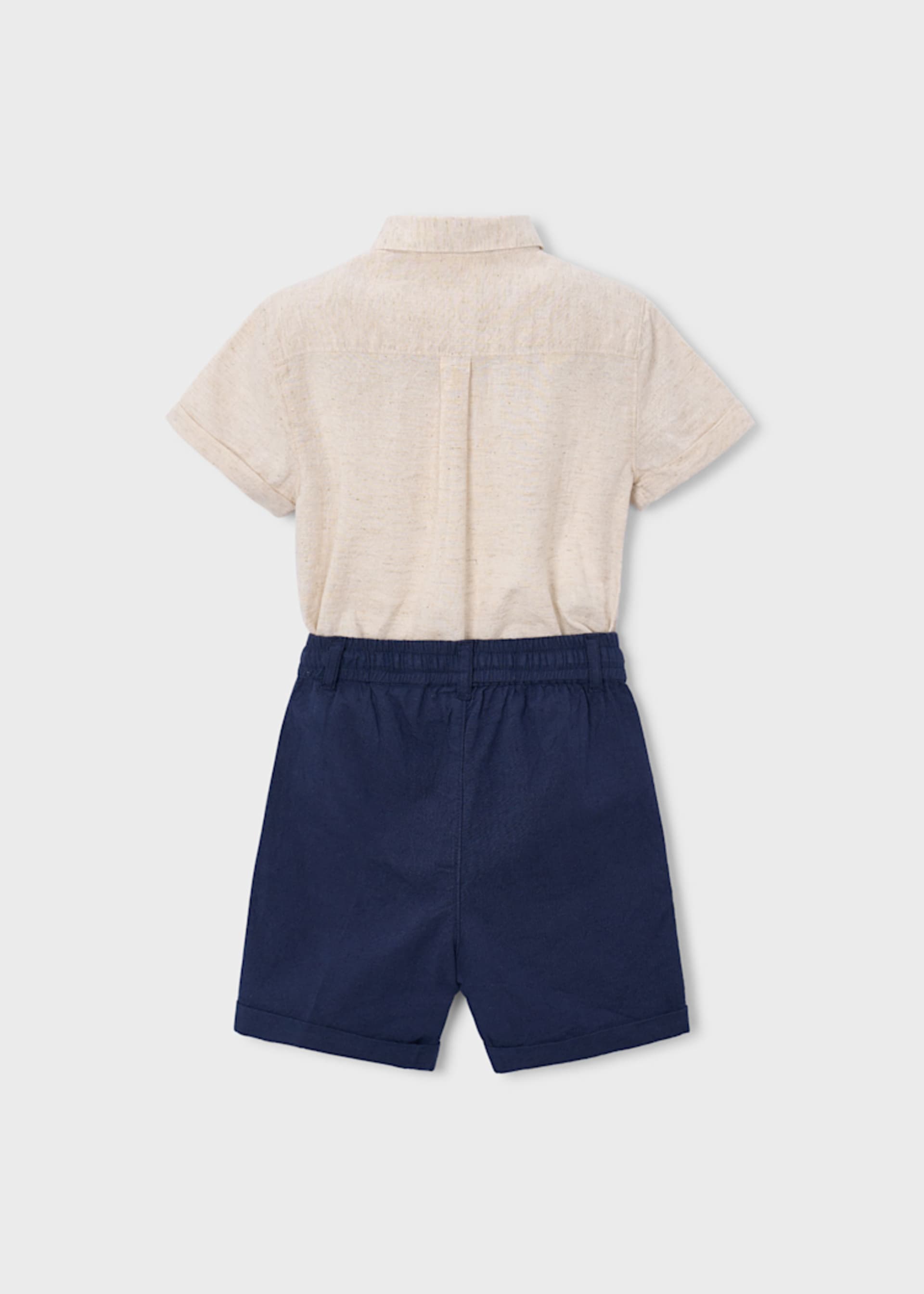 Ensemble bermuda et t-shirt avec lin garçon