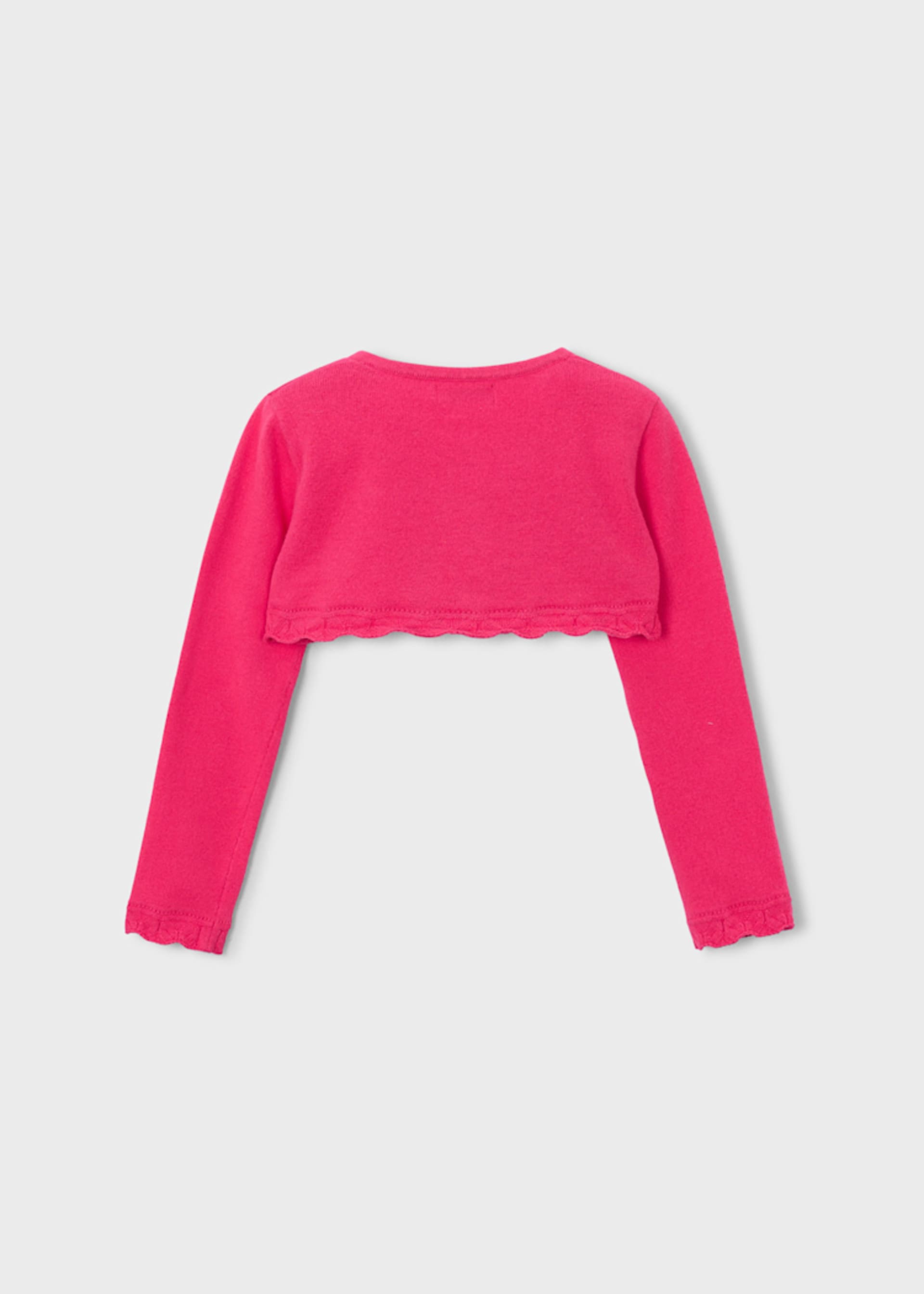 Bolero tricô básico menina