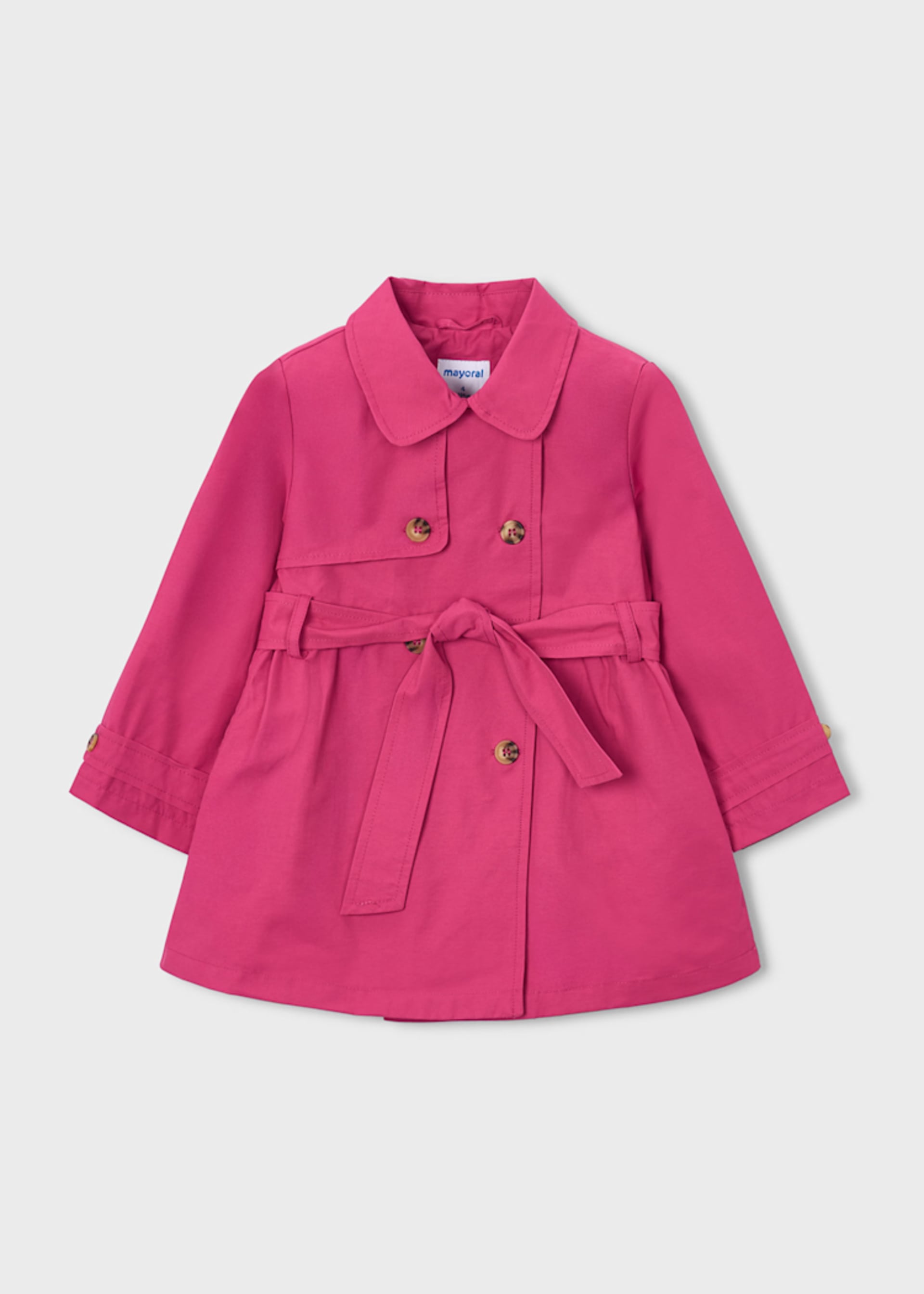 Gabardina con cinturón para niña Gabardina con cinturón para niña