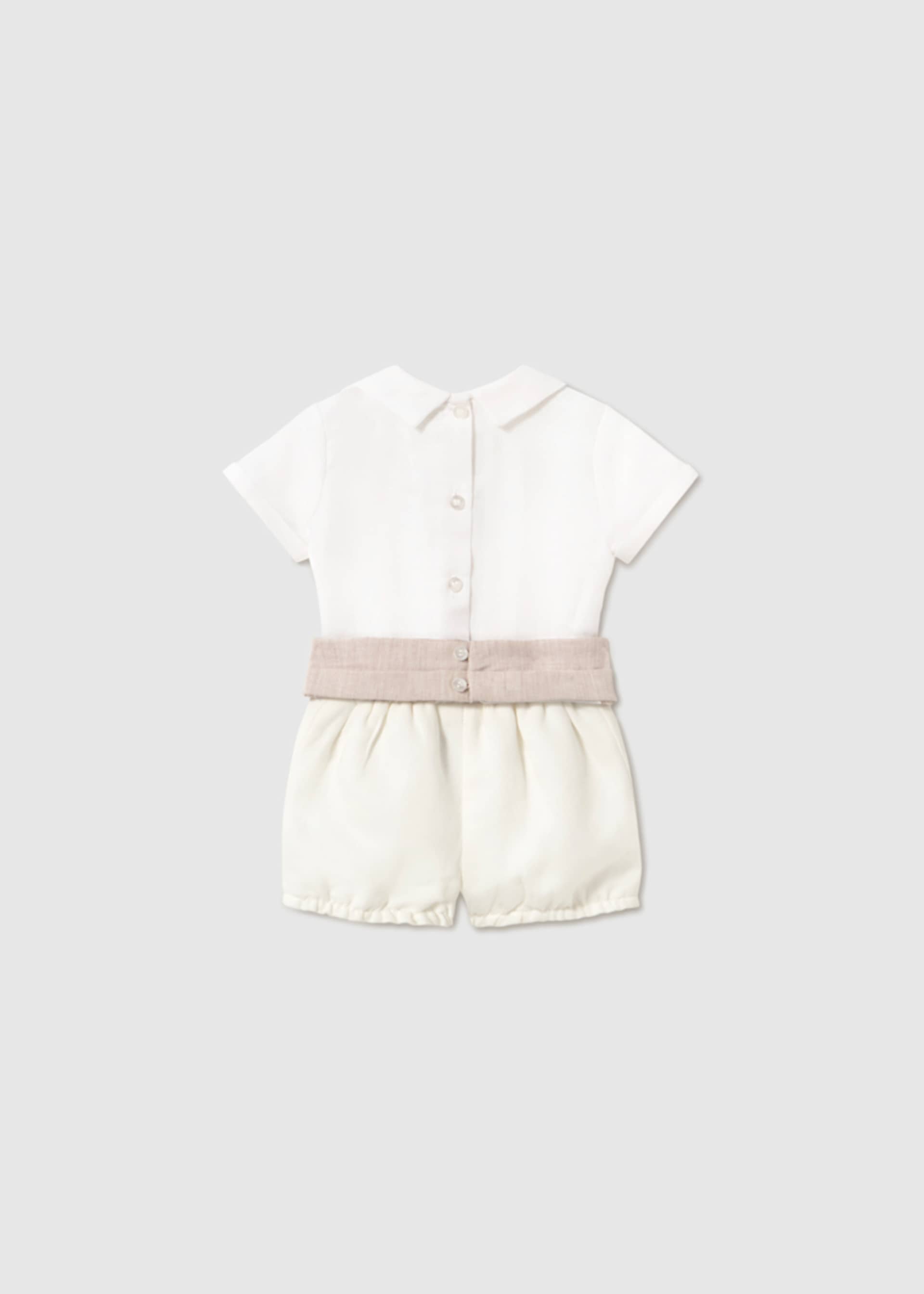 Completo cerimonia pantaloncino e camicia neonato