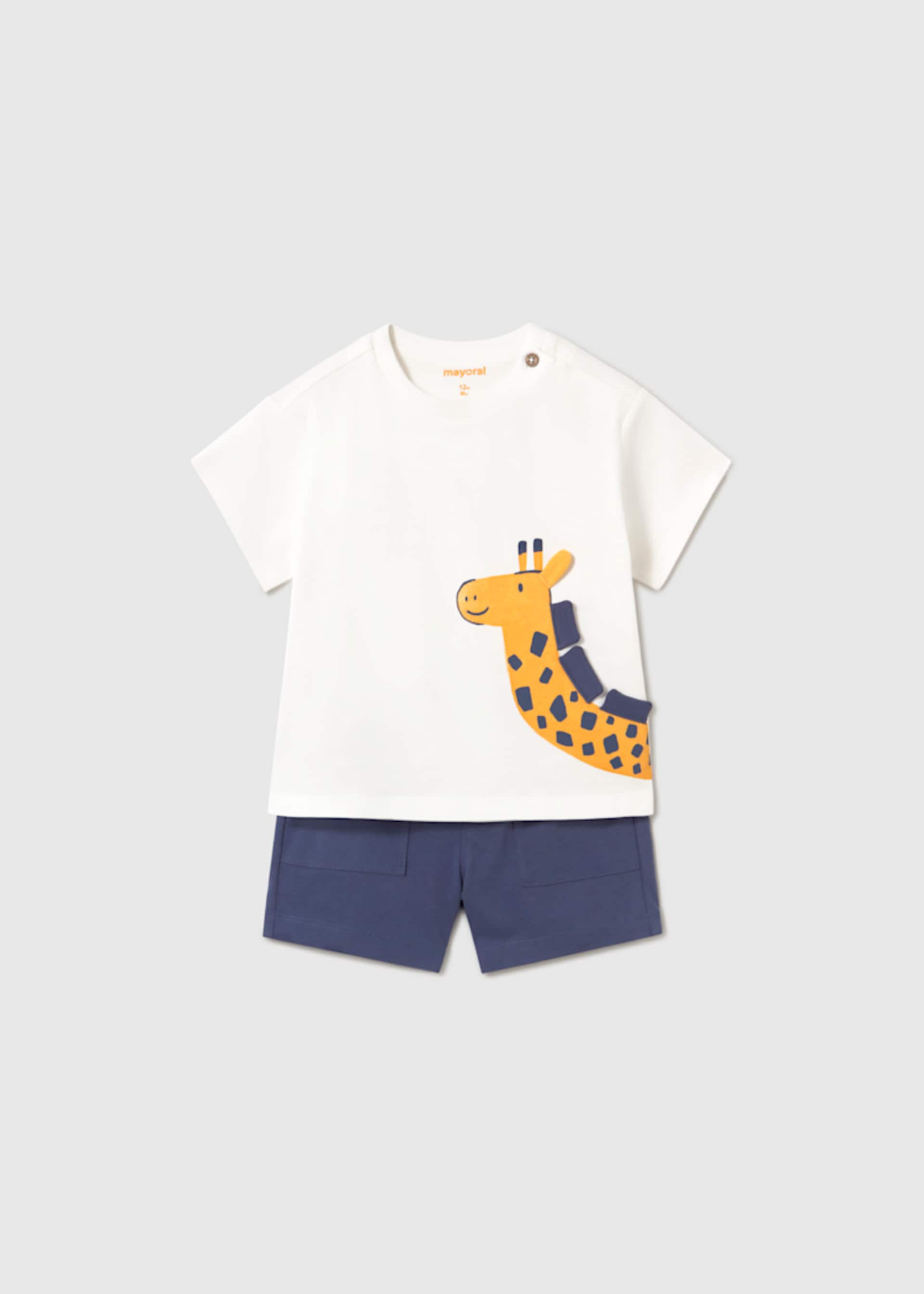 Conjunto punto short y playera interactiva bebé